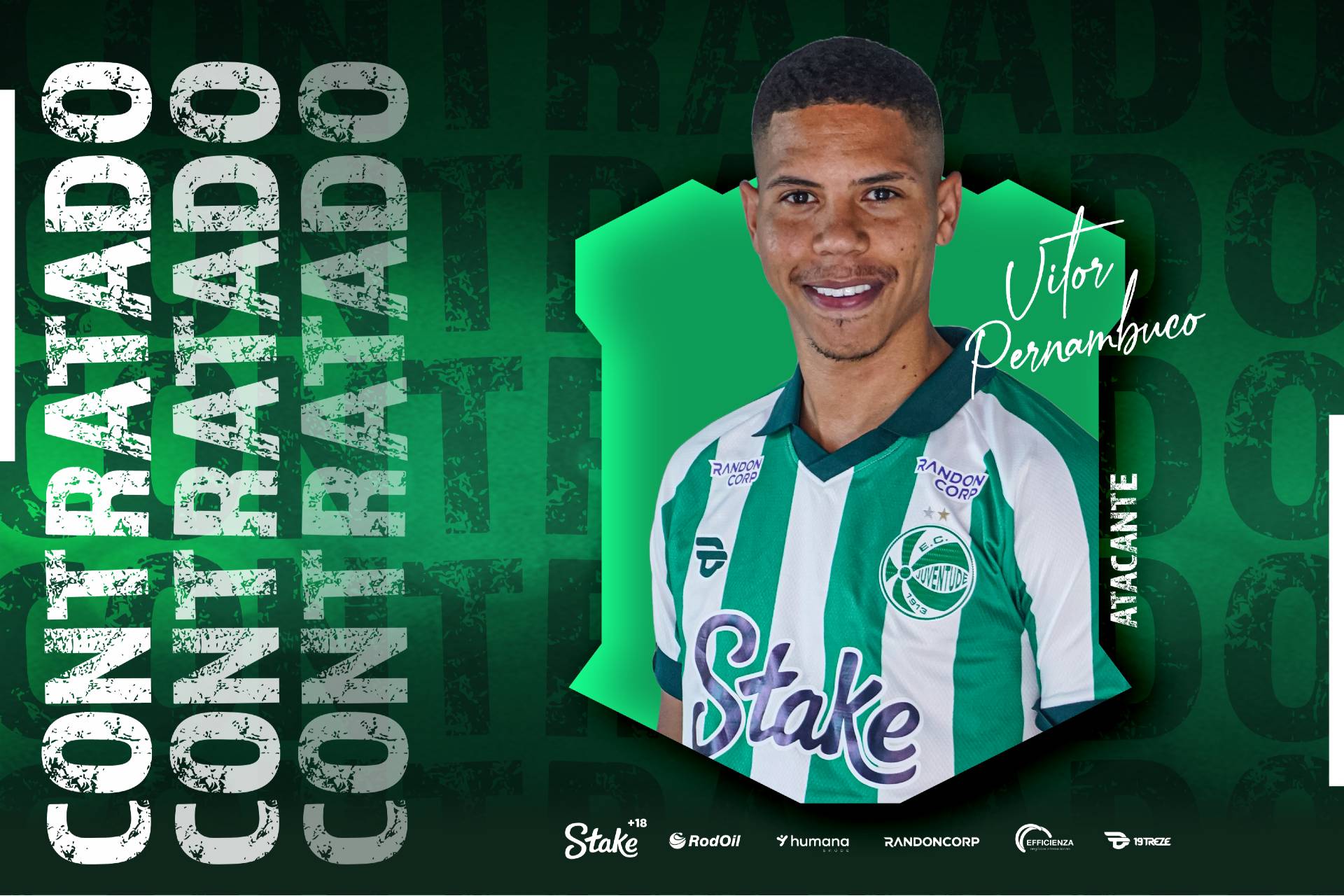 Juventude acerta a contratação do atacante Vitor Pernambuco