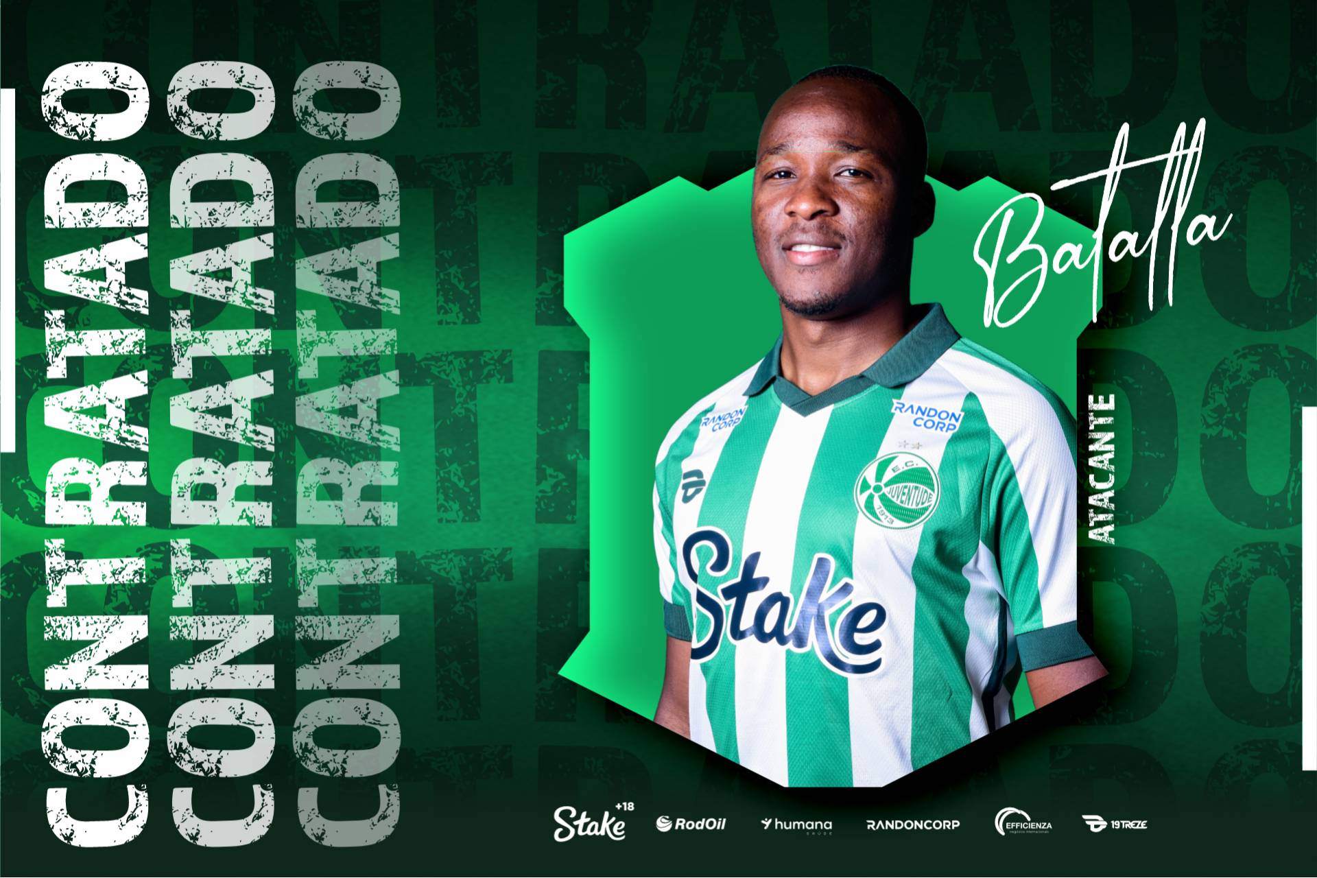 Atacante colombiano Emerson Batalla é o novo reforço do Juventude