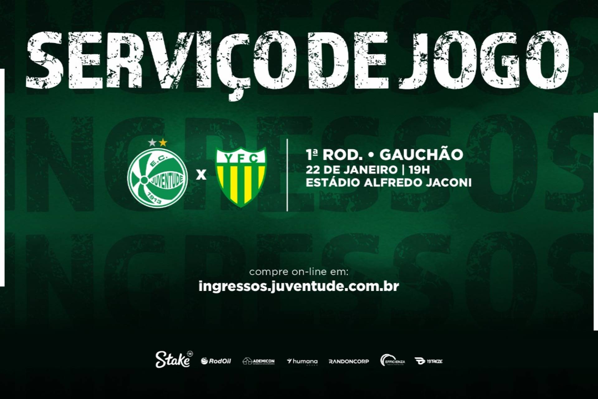 Serviço de jogo: Juventude x Ypiranga