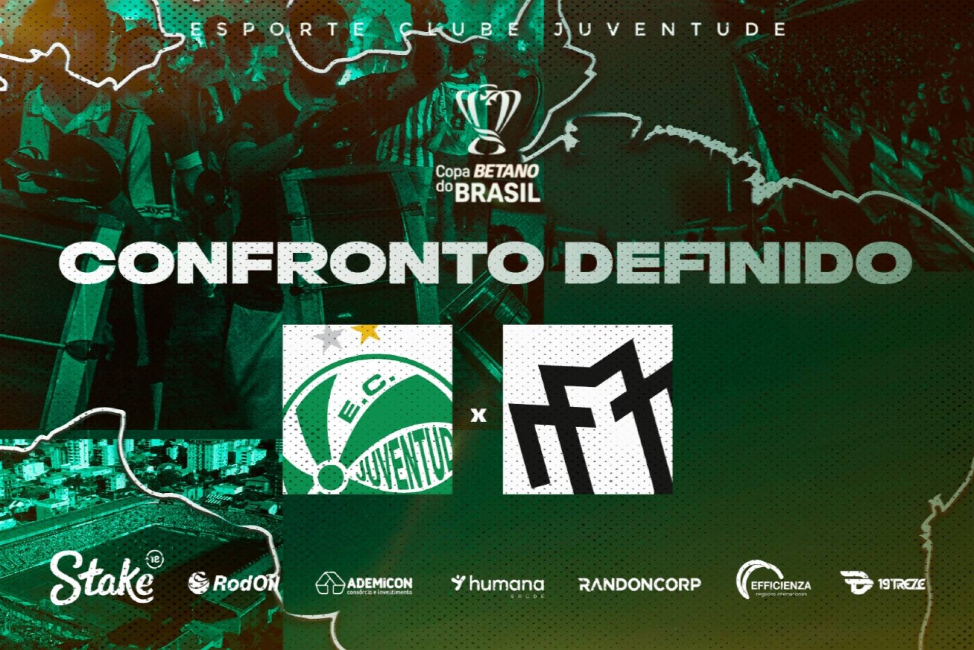 Maringá-PR será o adversário do Juventude na primeira fase da Copa do Brasil