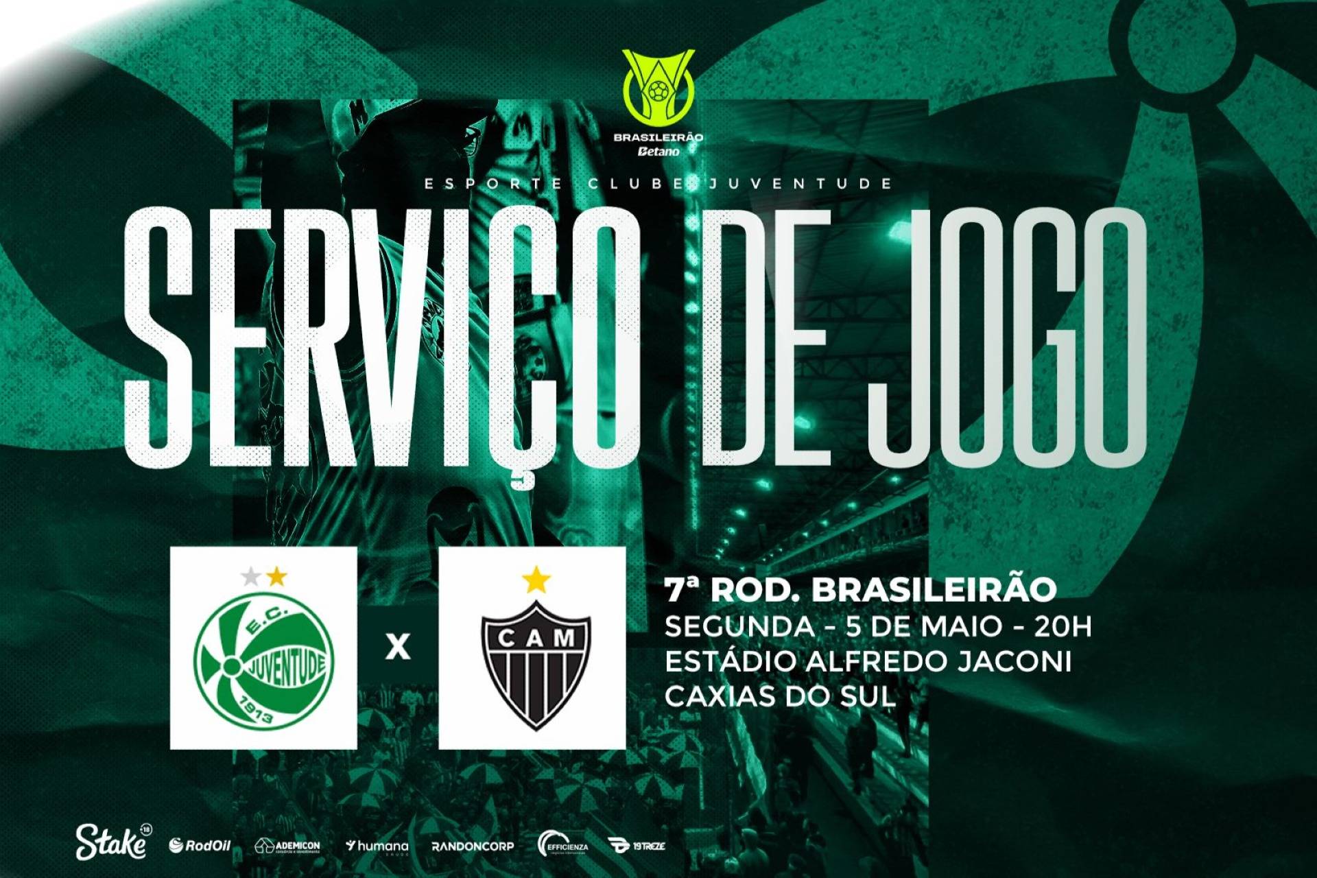 Serviço de Jogo: Juventude x Atlético (MG)