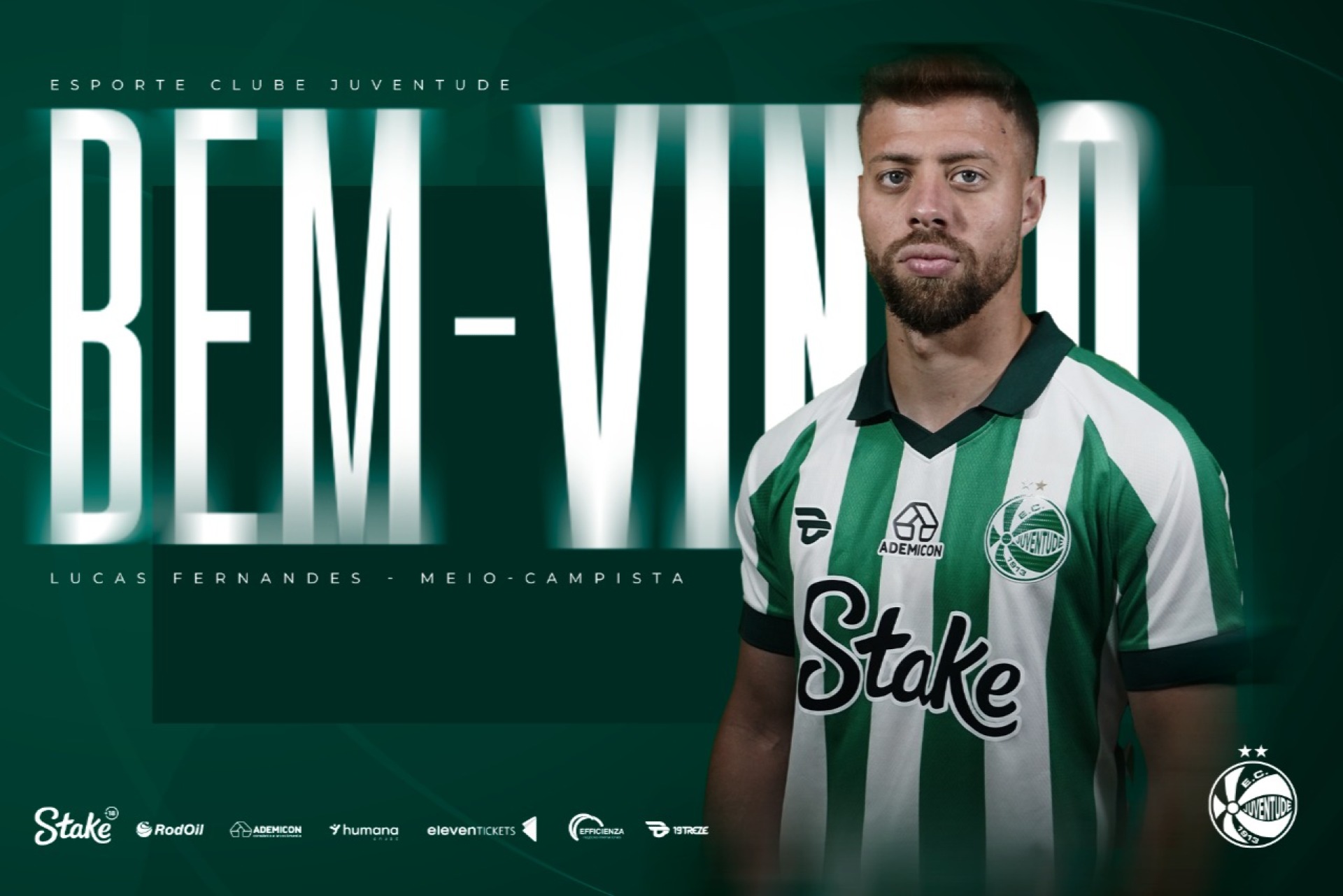 Meia Lucas Fernandes é o novo reforço do Juventude