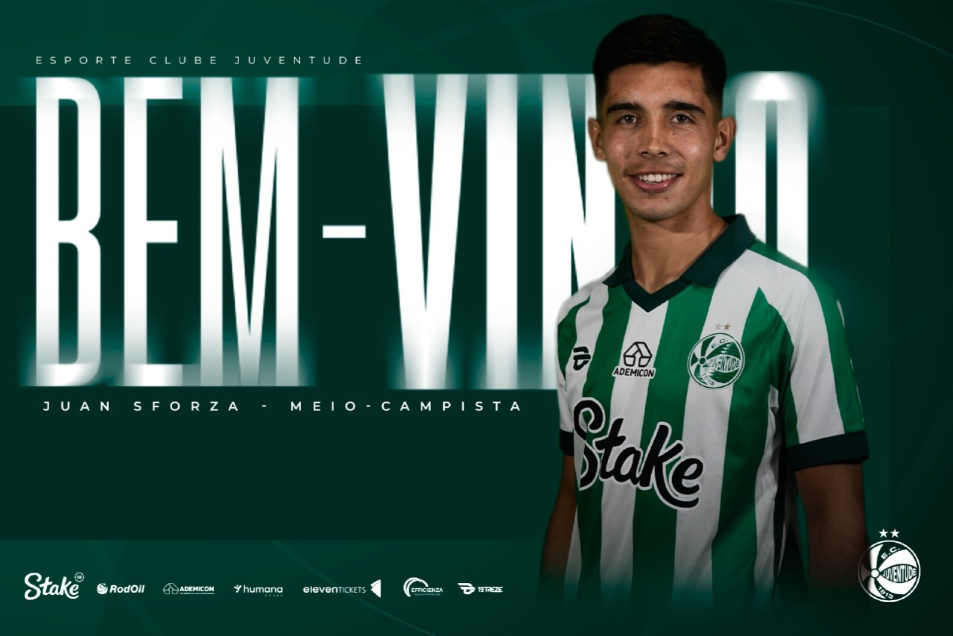 Meio-campista Juan Sforza é o novo reforço do Verdão