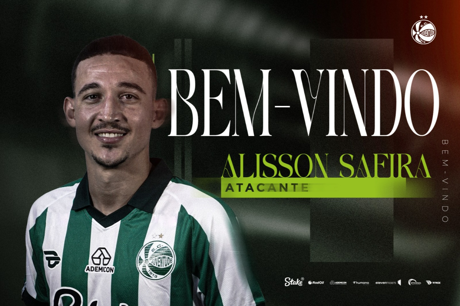 Contrato assinado! Alisson Safira é do Juventude 