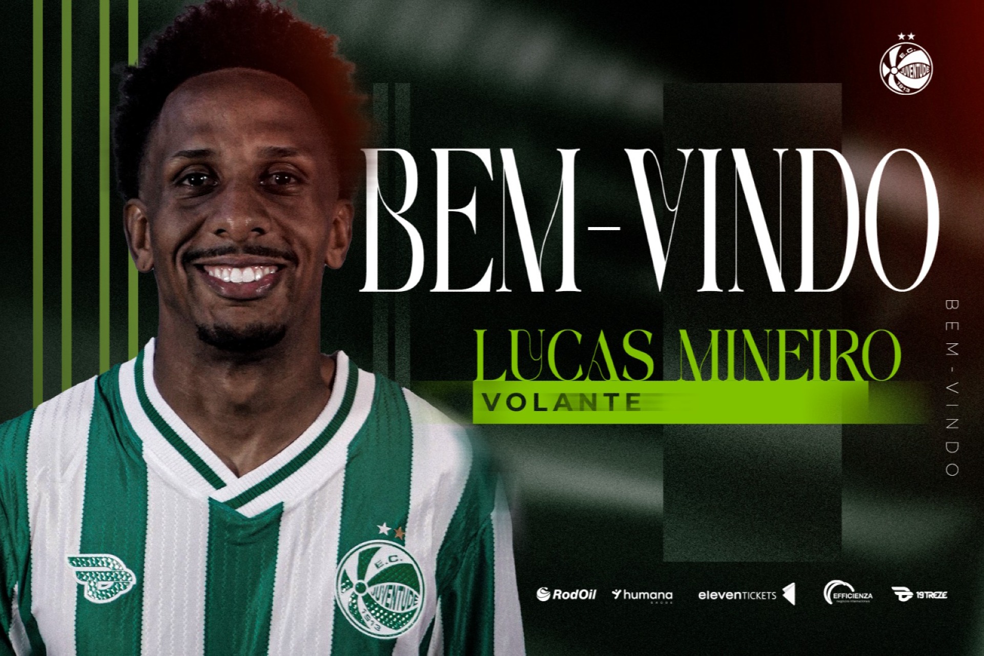 Juventude confirma contratação do meio-campista Lucas Mineiro