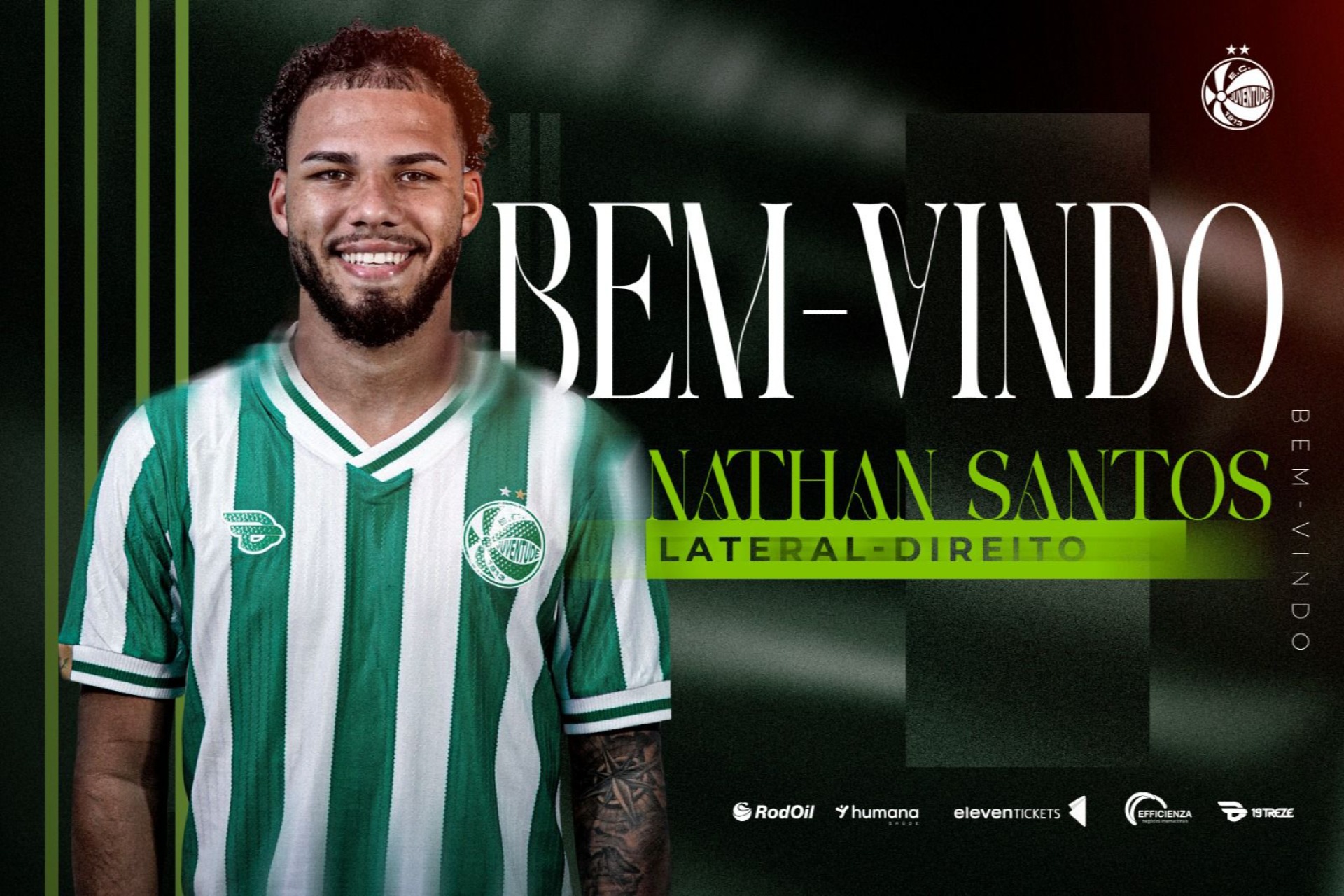Nathan Santos é o novo lateral-direito do Juventude