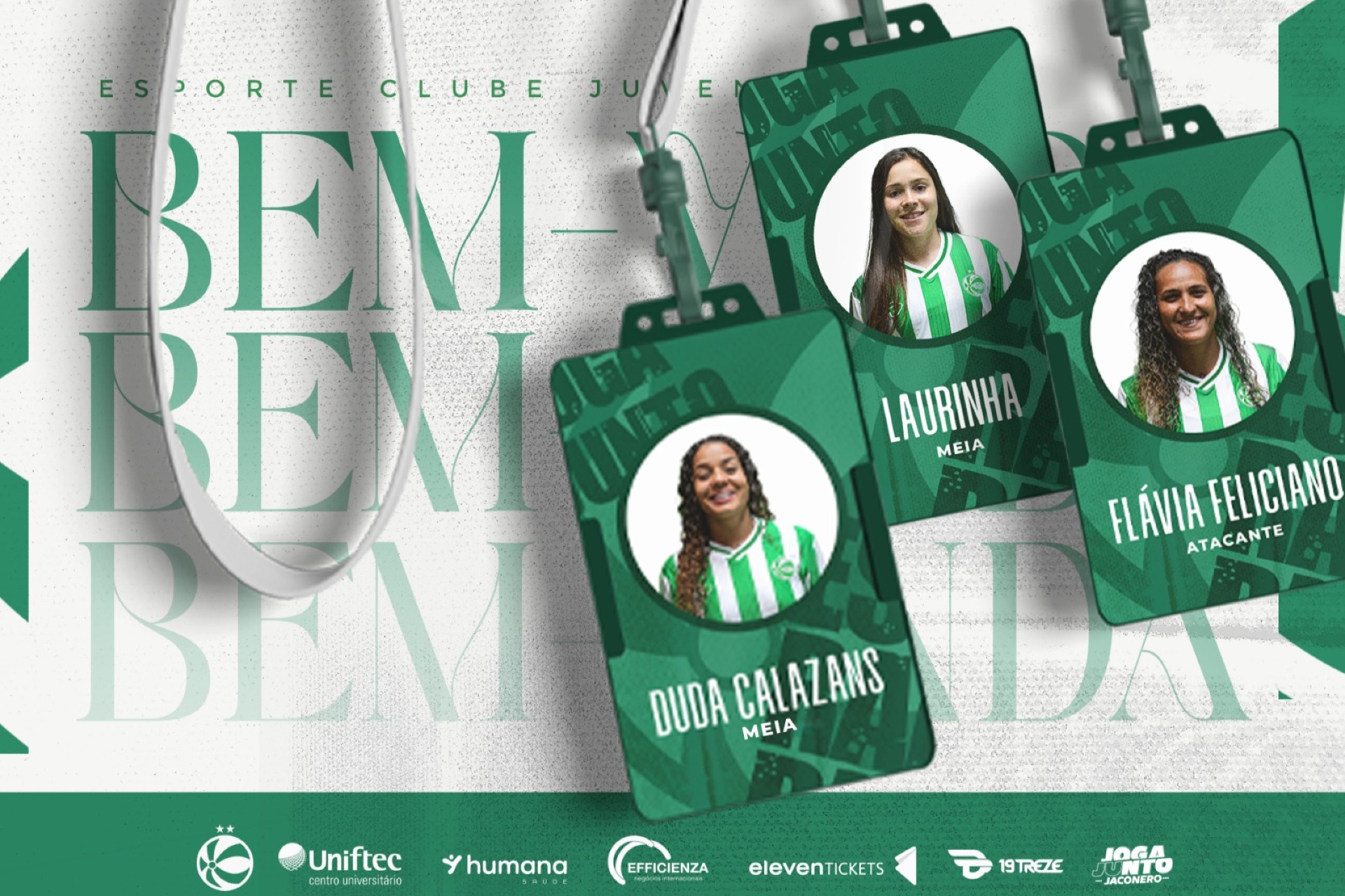 Departamento Feminino confirma mais três reforços para a temporada 2026