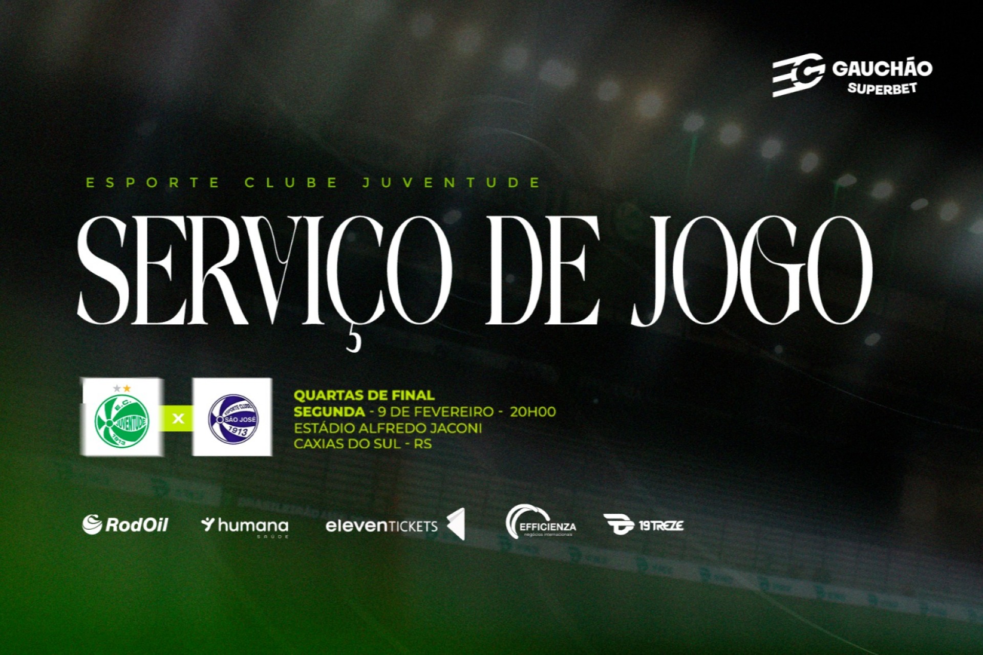 Serviço de jogo: Juventude x São José