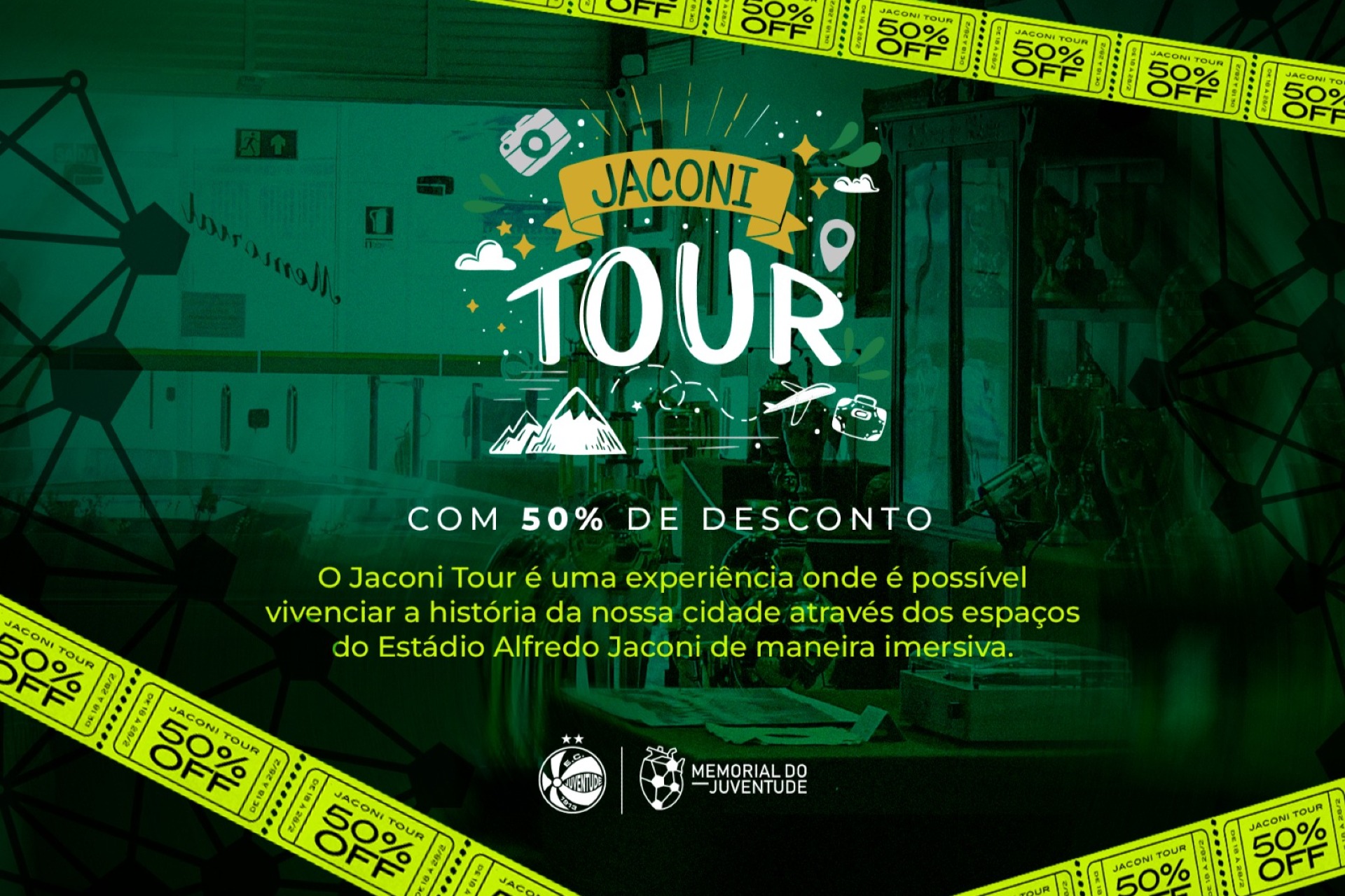 Promoção Volta às Aulas: Jaconi Tour com 50% de Desconto