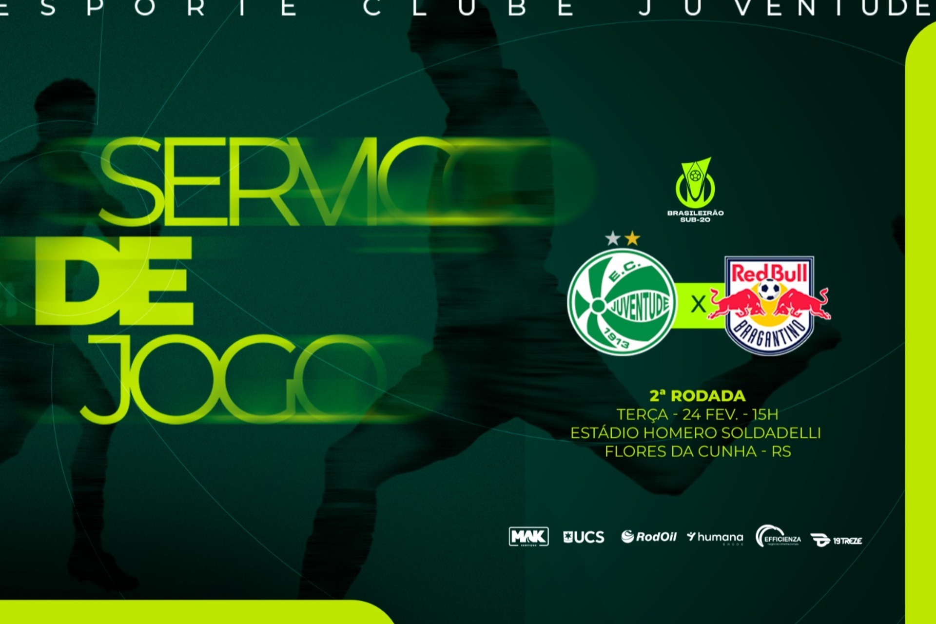 Brasileirão Sub-20: Juventude x RedBull Bragantino