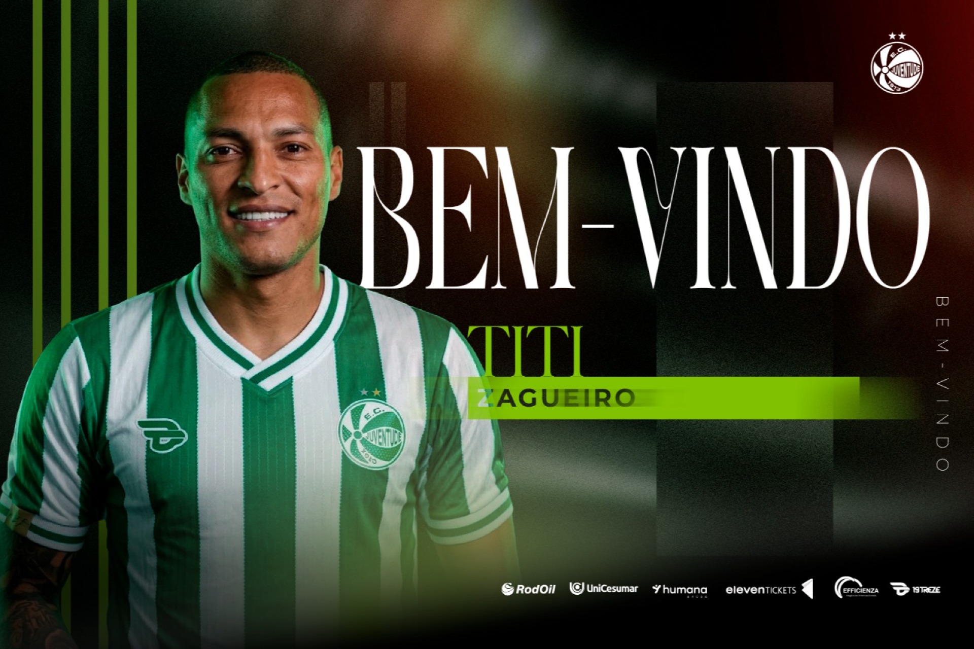 Zagueiro Titi é o novo reforço do Verdão