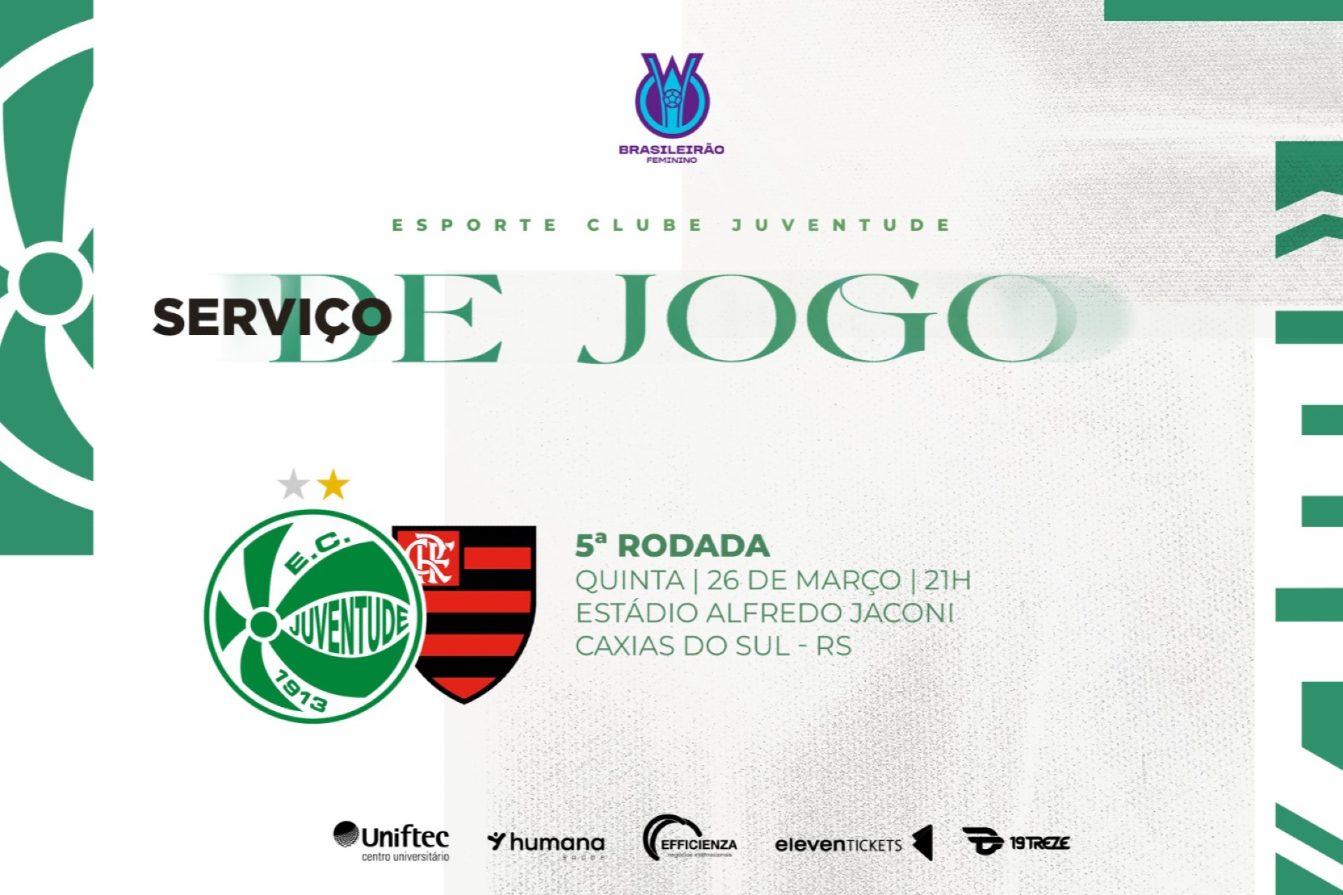 Brasileiro Feminino A1: Juventude x Flamengo