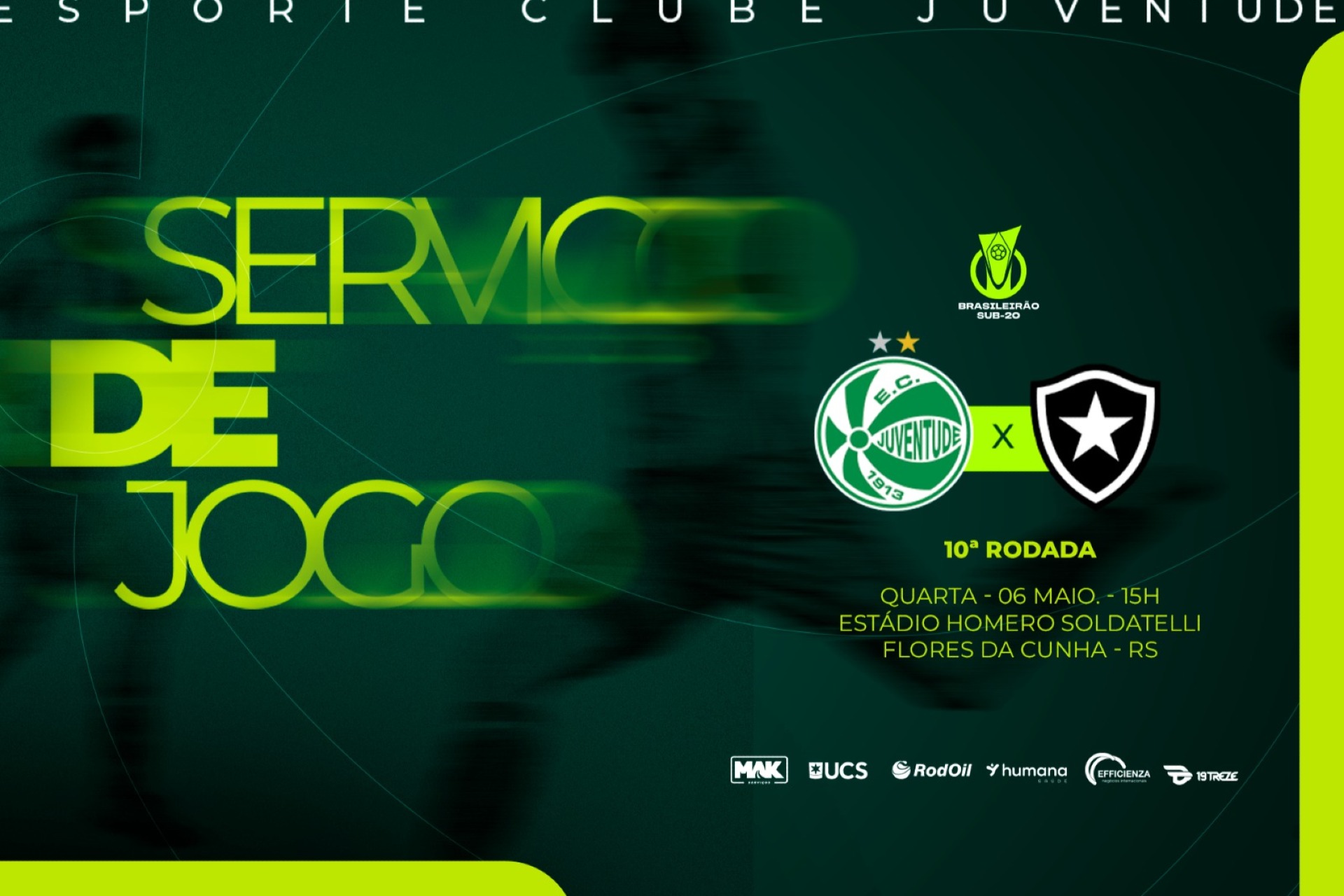 Juventude x Botafogo- Brasileirão Sub-20