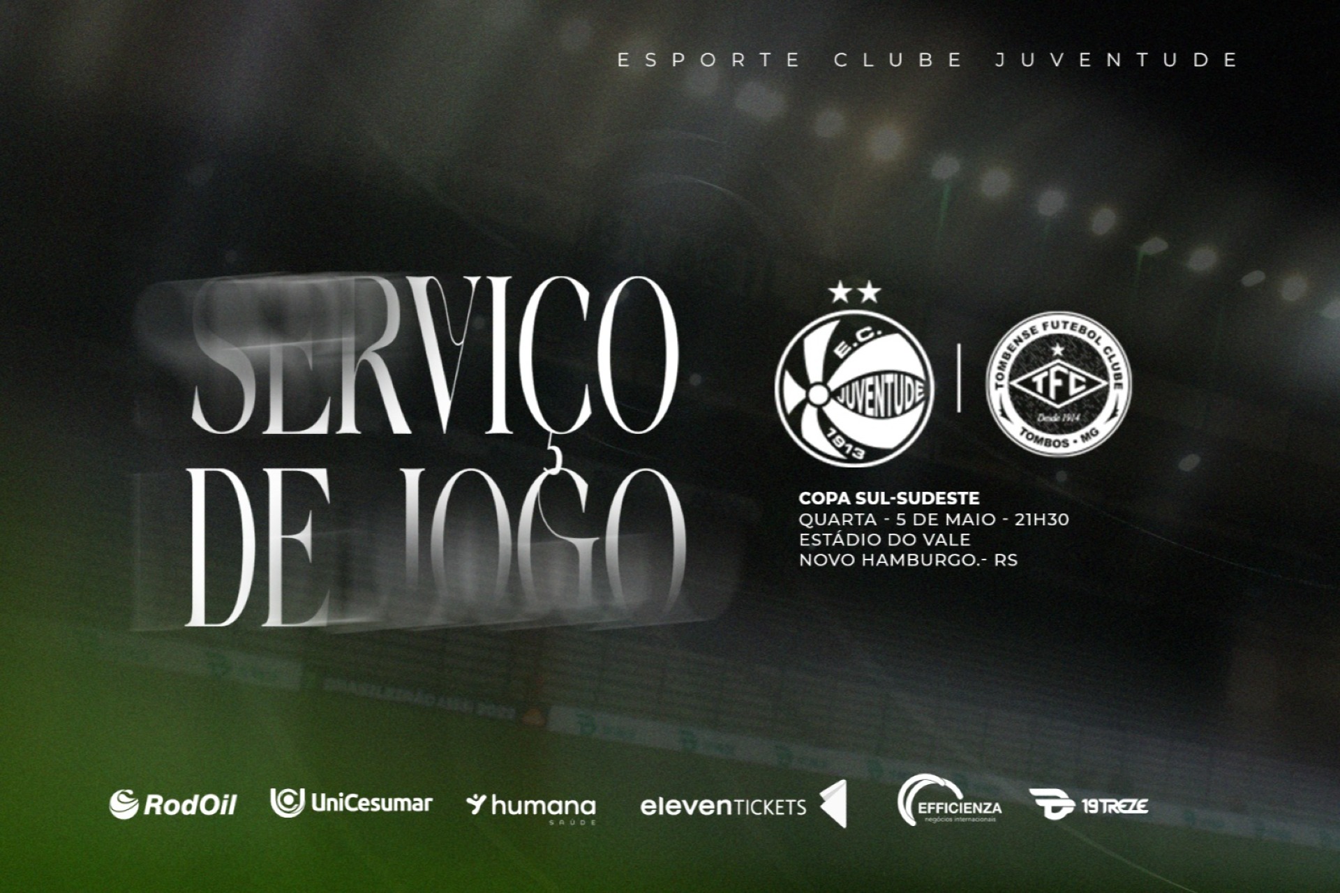 Serviço de Jogo: Juventude x Tombense