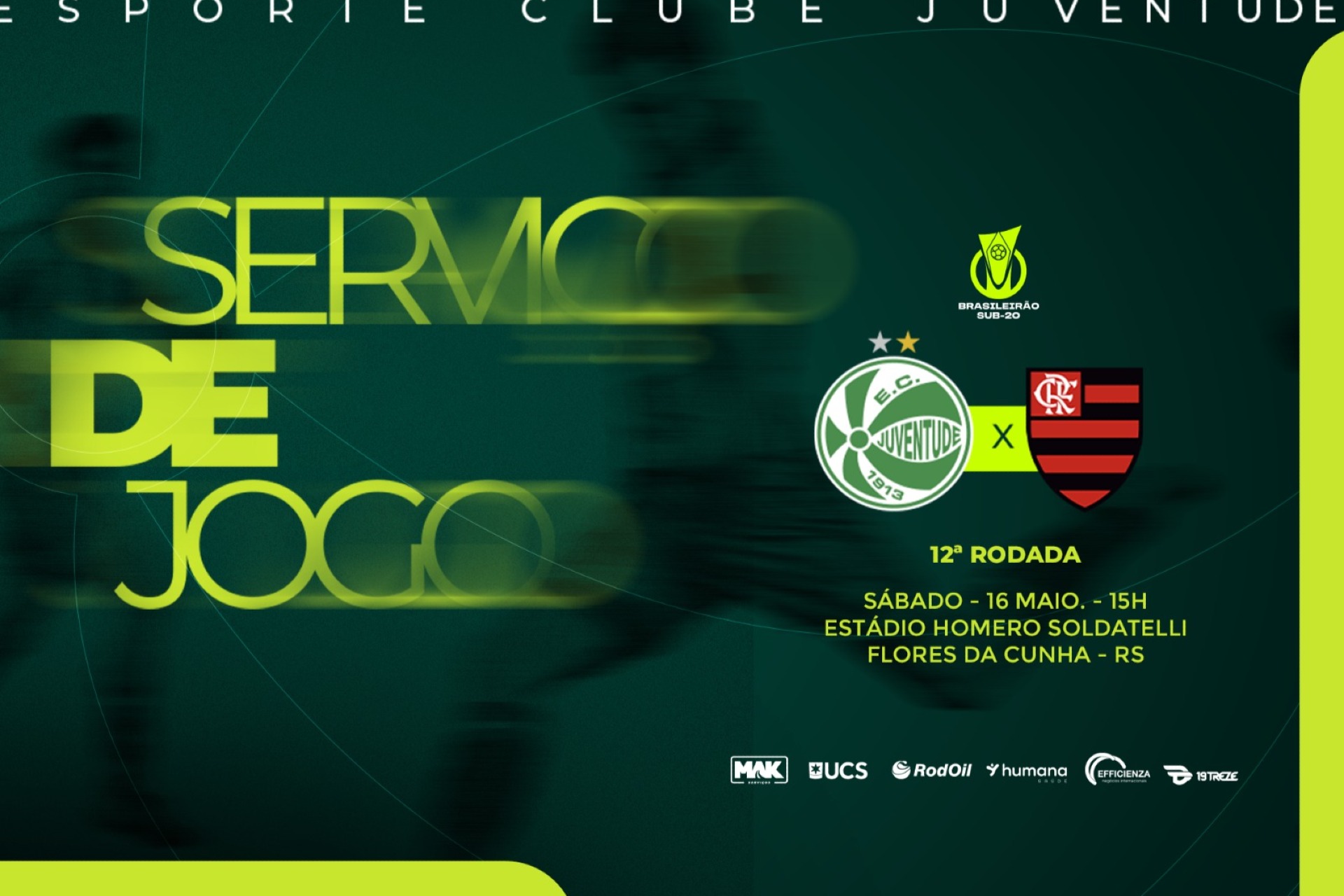 Juventude x Flamengo - Brasileirão Sub-20