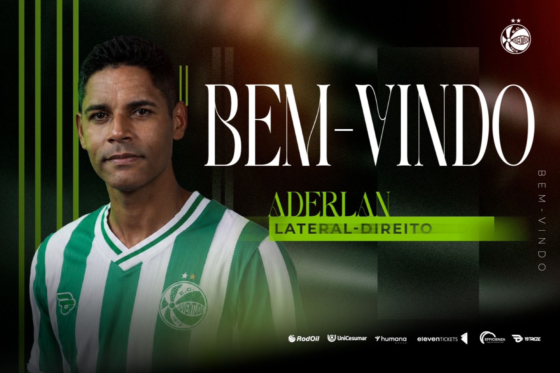 Juventude confirma contratação do lateral-direito Aderlan
