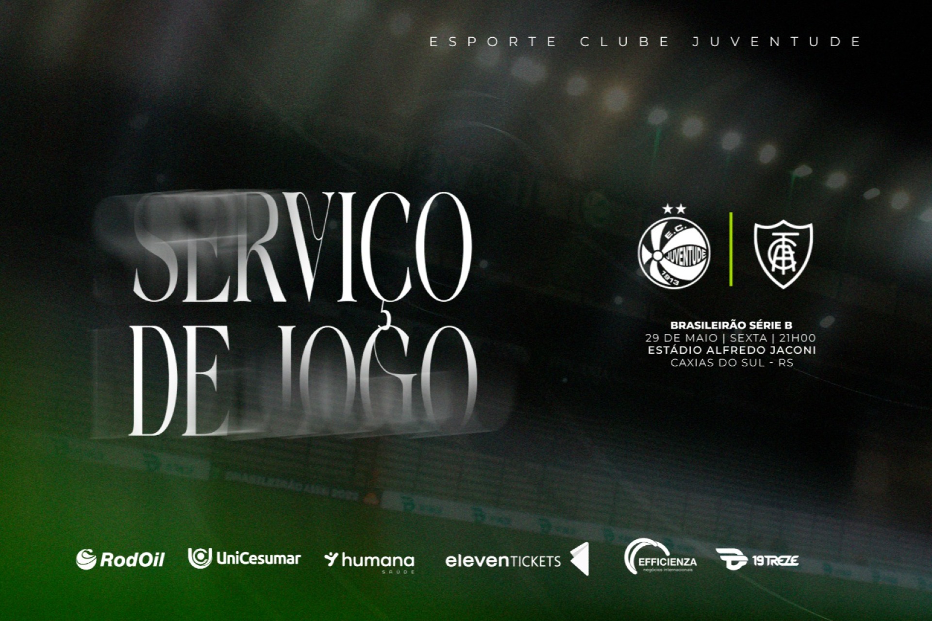 Serviço de Jogo: Juventude x América (MG)