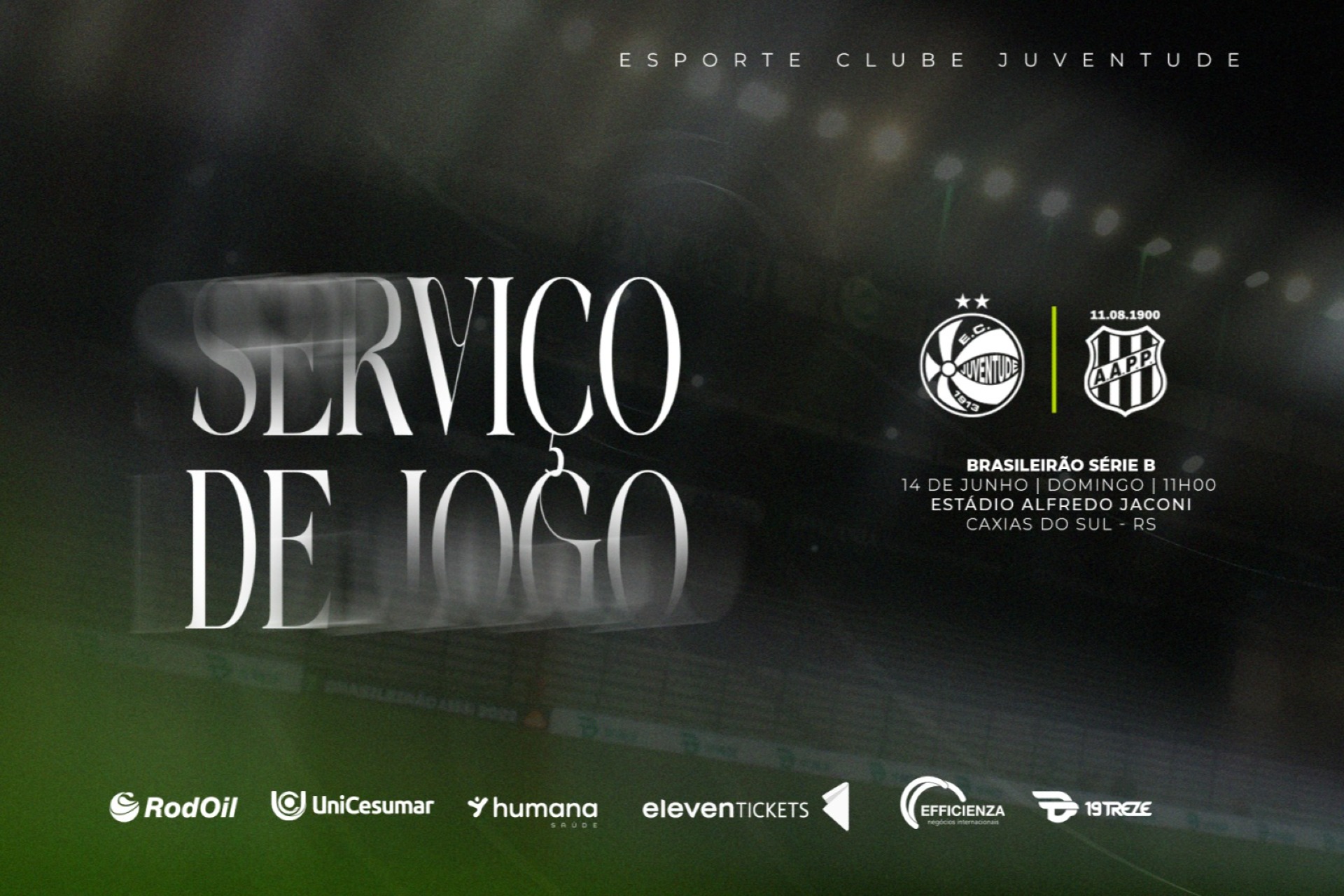 Serviço de Jogo: Juventude x Ponte Preta