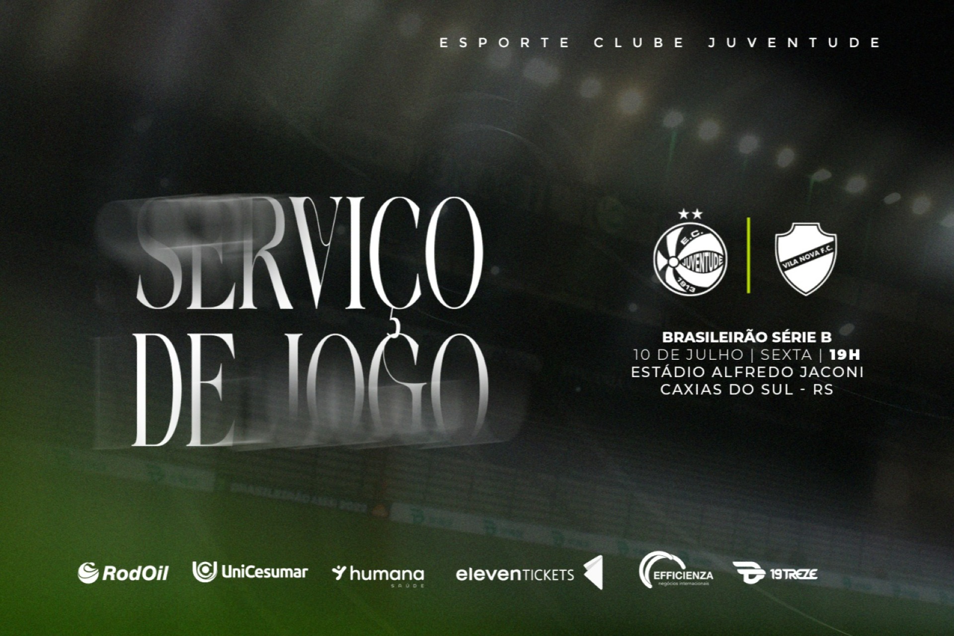 Serviço de jogo: Juventude x Vila Nova-GO