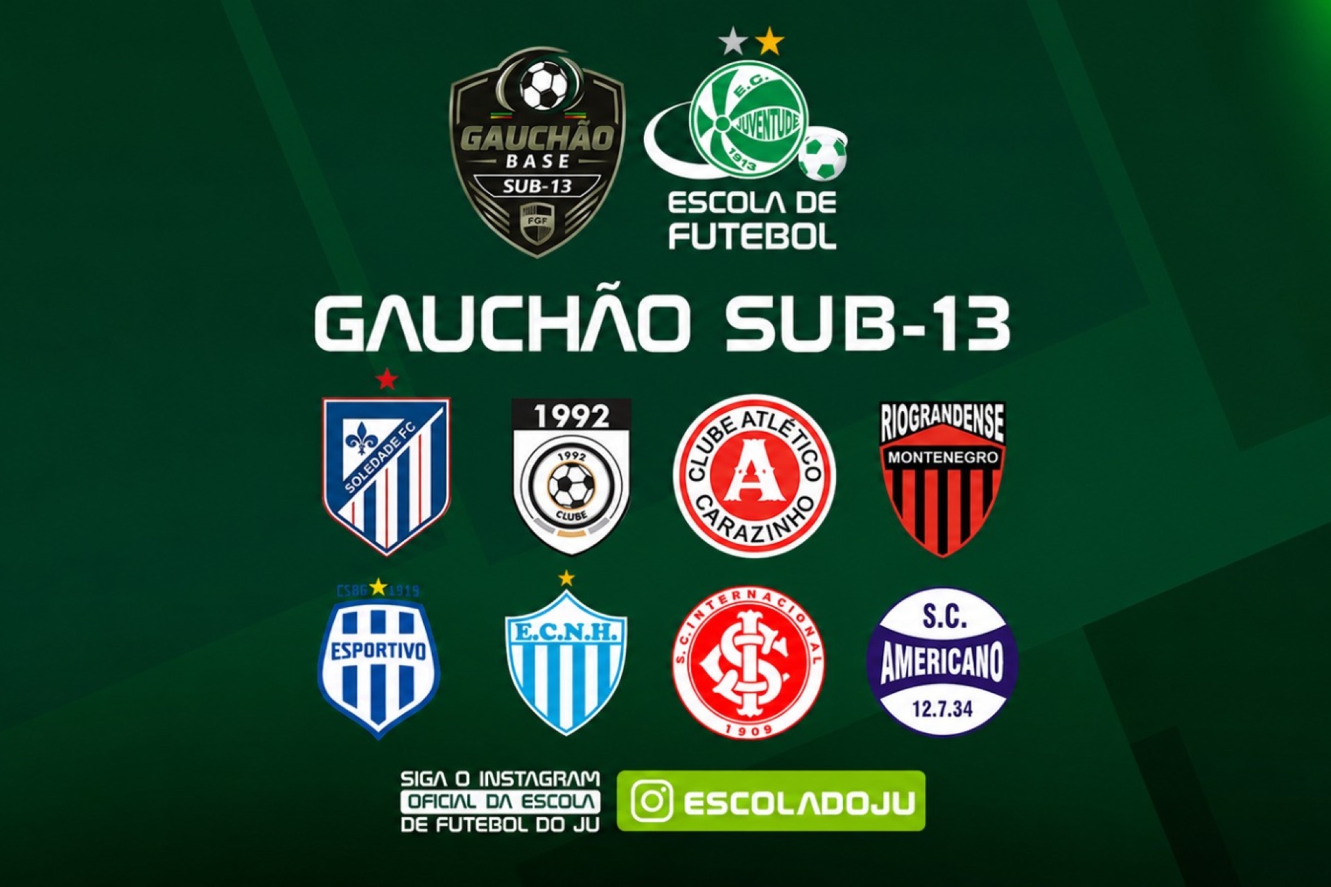 A hora está chegando! Gauchão Sub-13 começa no próximo sábado