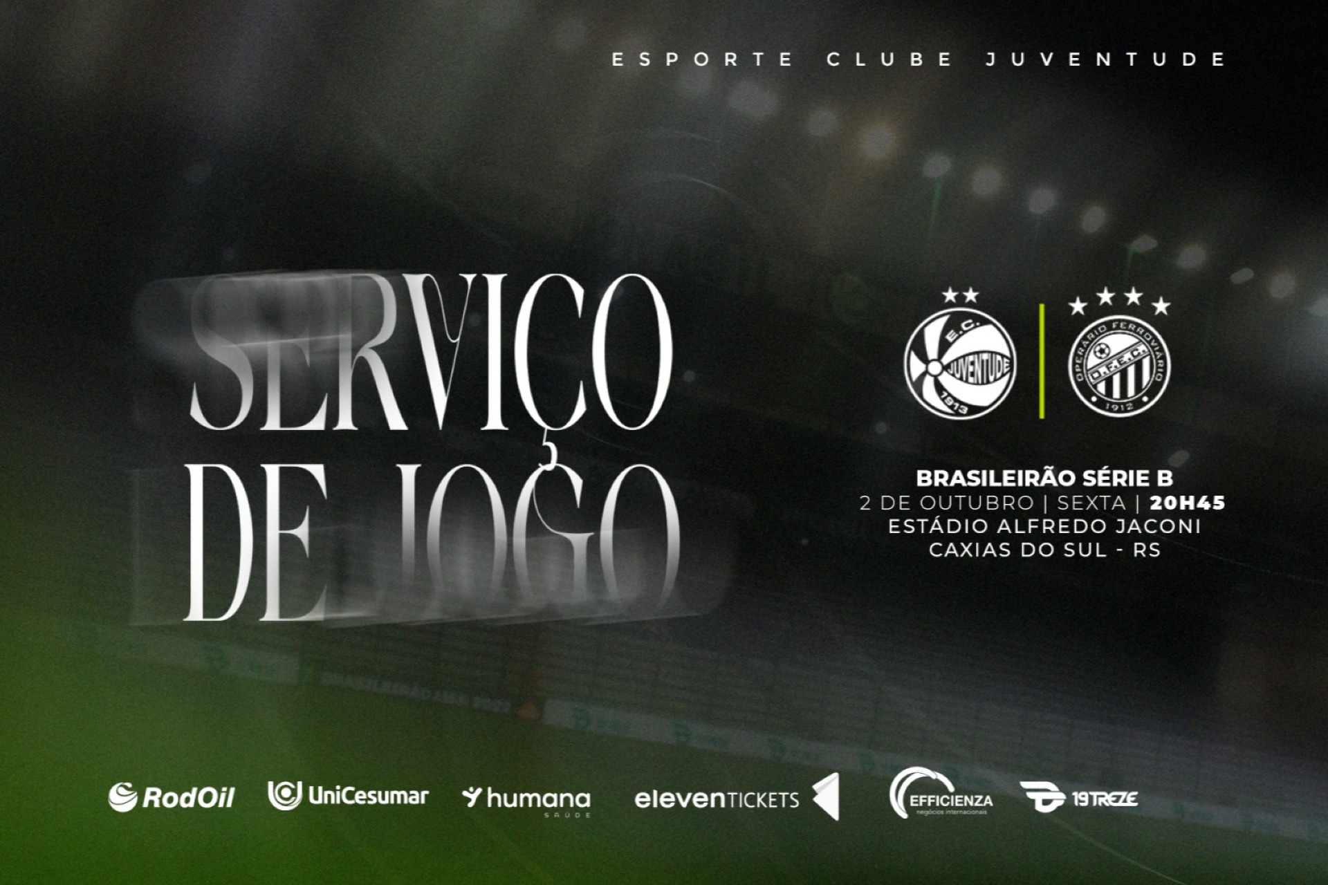 Serviço de Jogo: Juventude x Operário