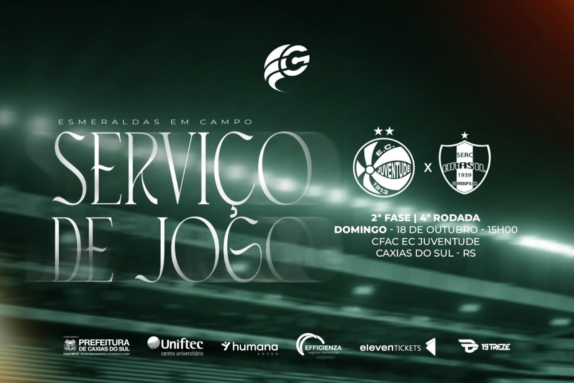 Serviço de jogo: Juventude x Brasil-FAR - Gauchão Feminino