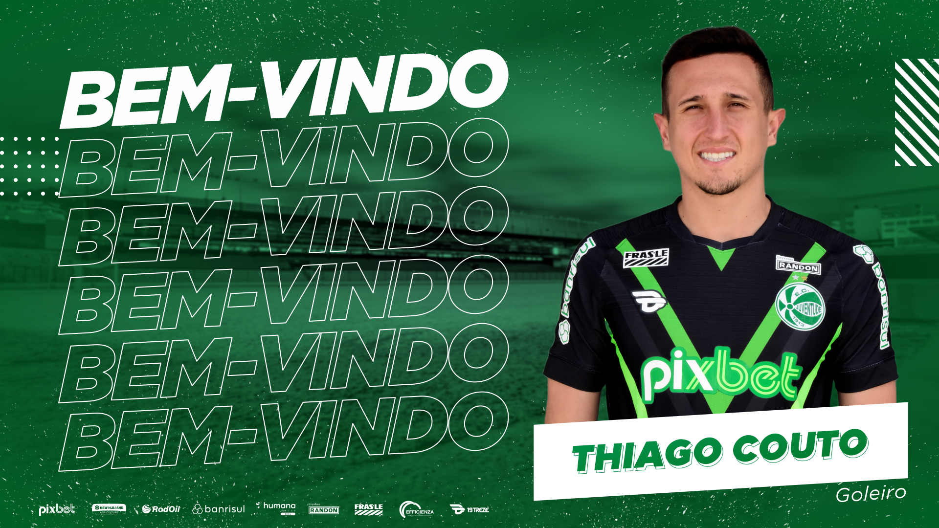 Goleiro Thiago Couto é o novo reforço do Juventude
