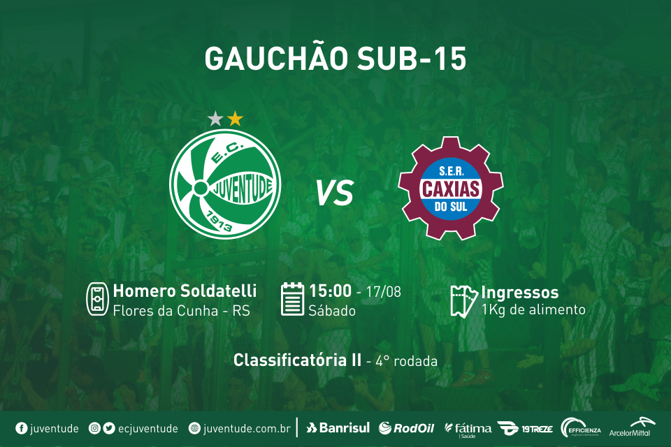 Gauchão sub-15: Juventude x Caxias – Serviço de jogo