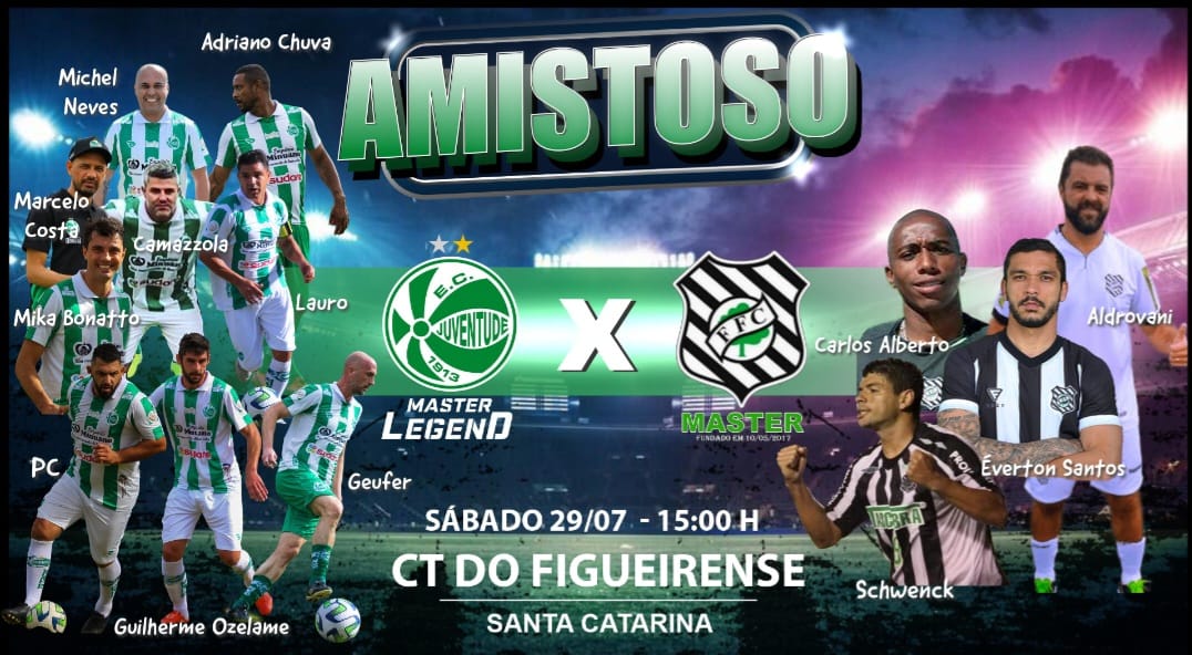 Juventude Legend disputará amistoso contra o Figueirense Master
