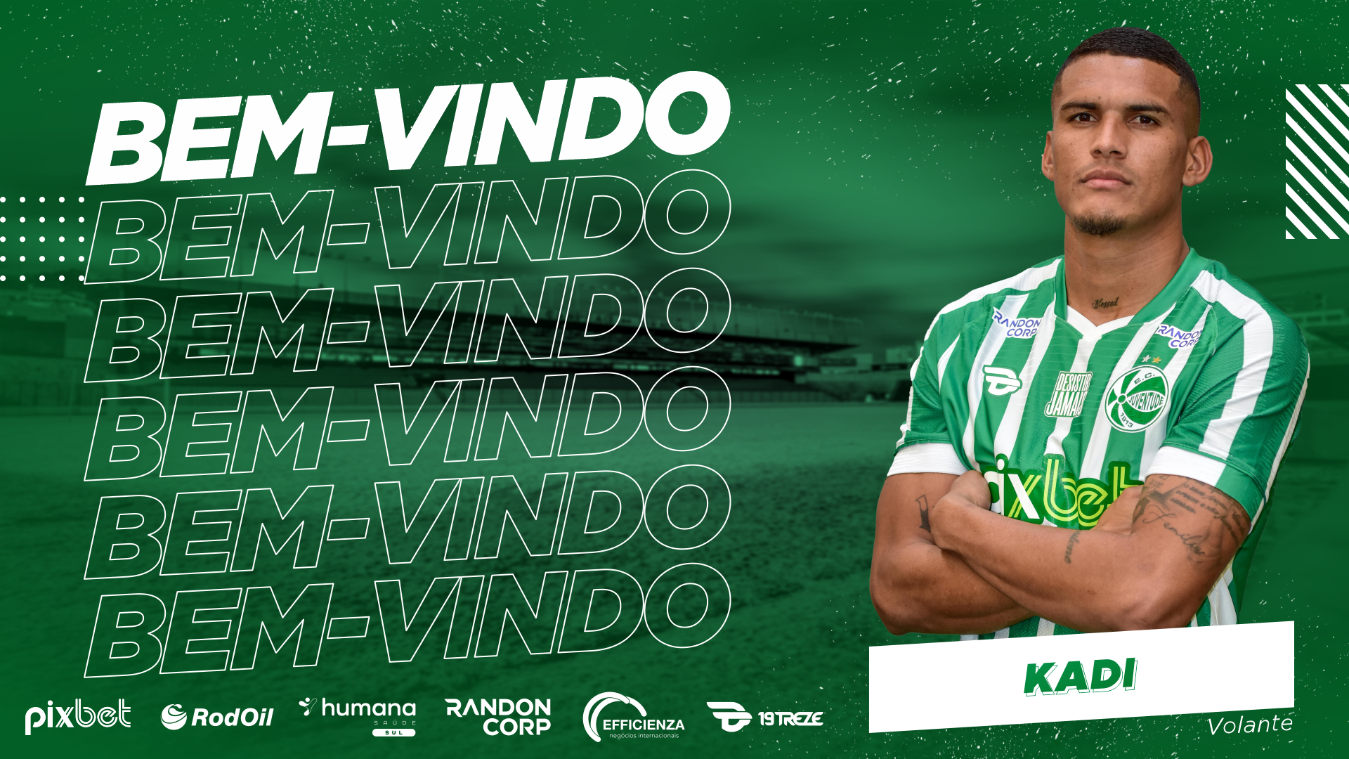 Juventude confirma contratação do volante Kadi