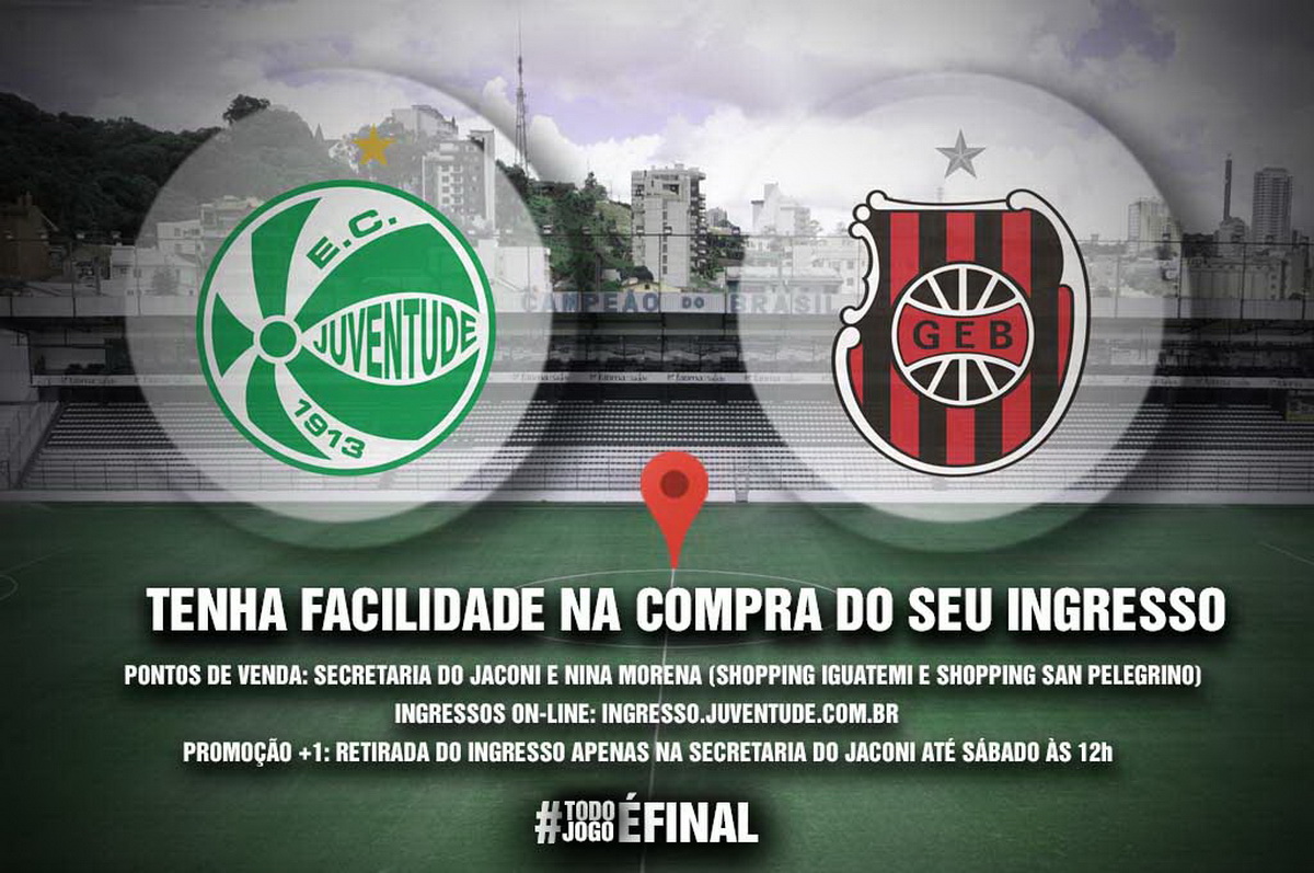 Confira os postos de venda de ingressos para Ju x Brasil