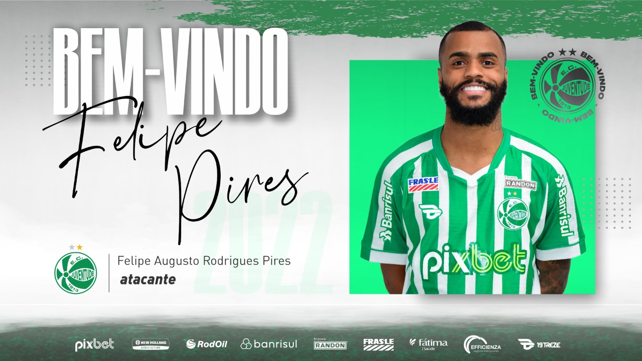 Juventude confirma contratação do atacante Felipe Pires