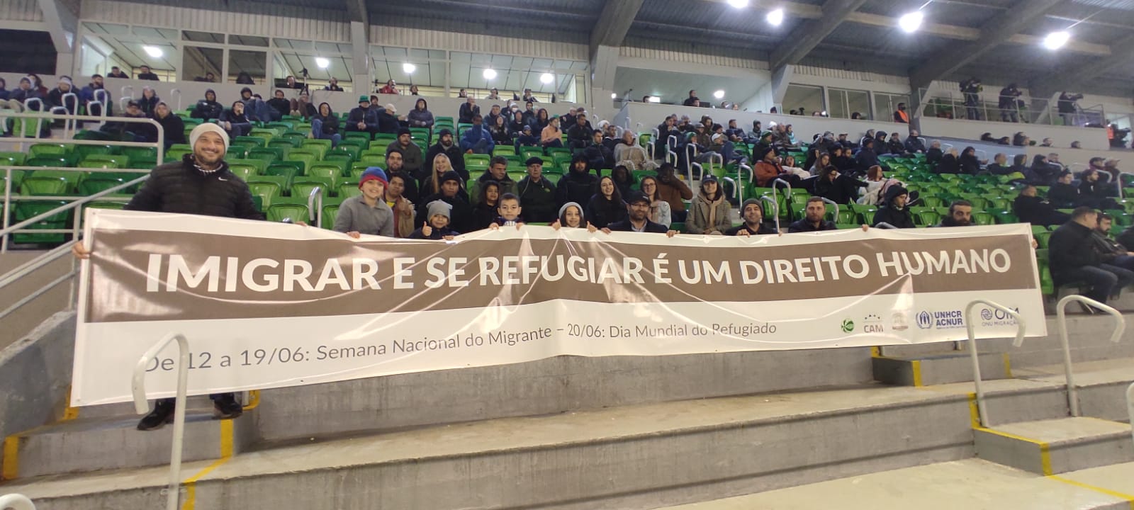 Juventude x Santos: Centro de Apoio ao Migrante marca presença no Jaconi