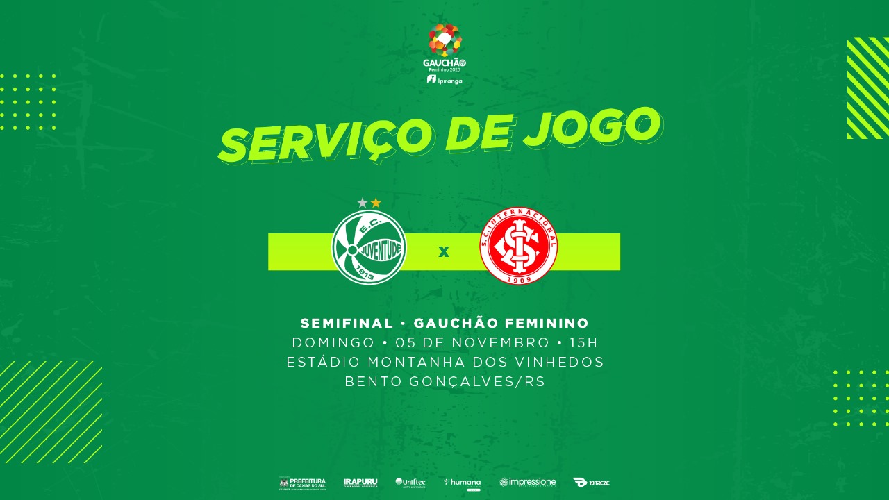 Gauchão Feminino: Juventude x Internacional se enfrentam pela semifinal