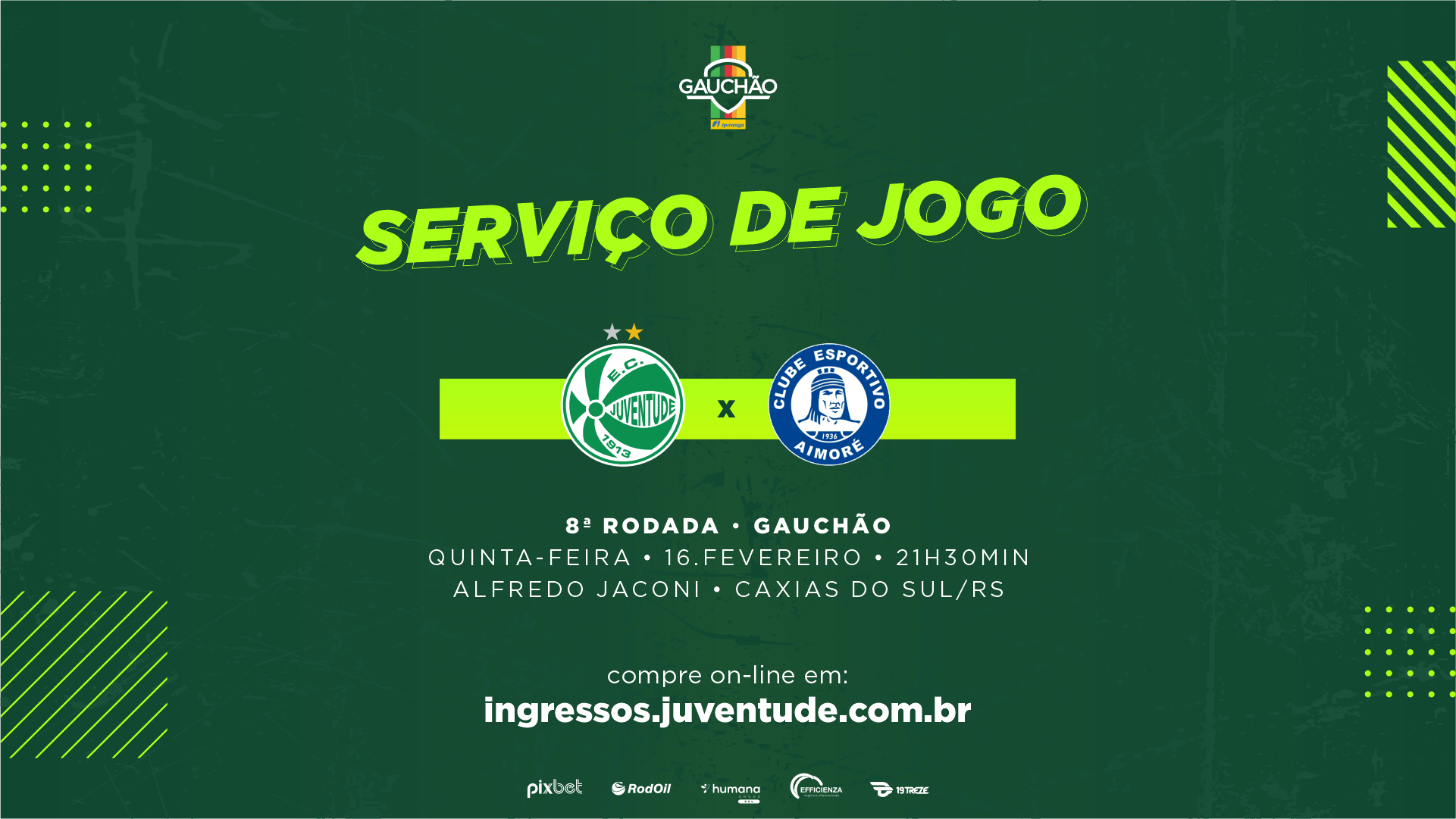 Juventude x Aimoré – Serviço de jogo