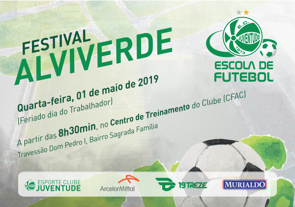 Escola de Futebol realiza o “Festival Alviverde”, neste feriado