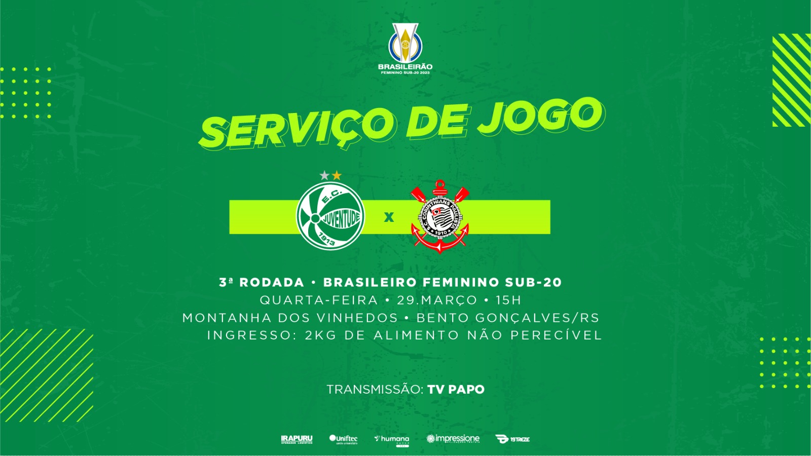Brasileiro Feminino Sub-20: Juventude x Corinthians