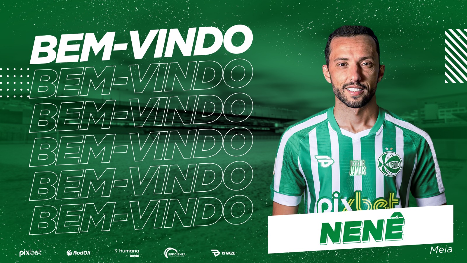 Confirmado! Juventude anuncia a contratação do meia Nenê