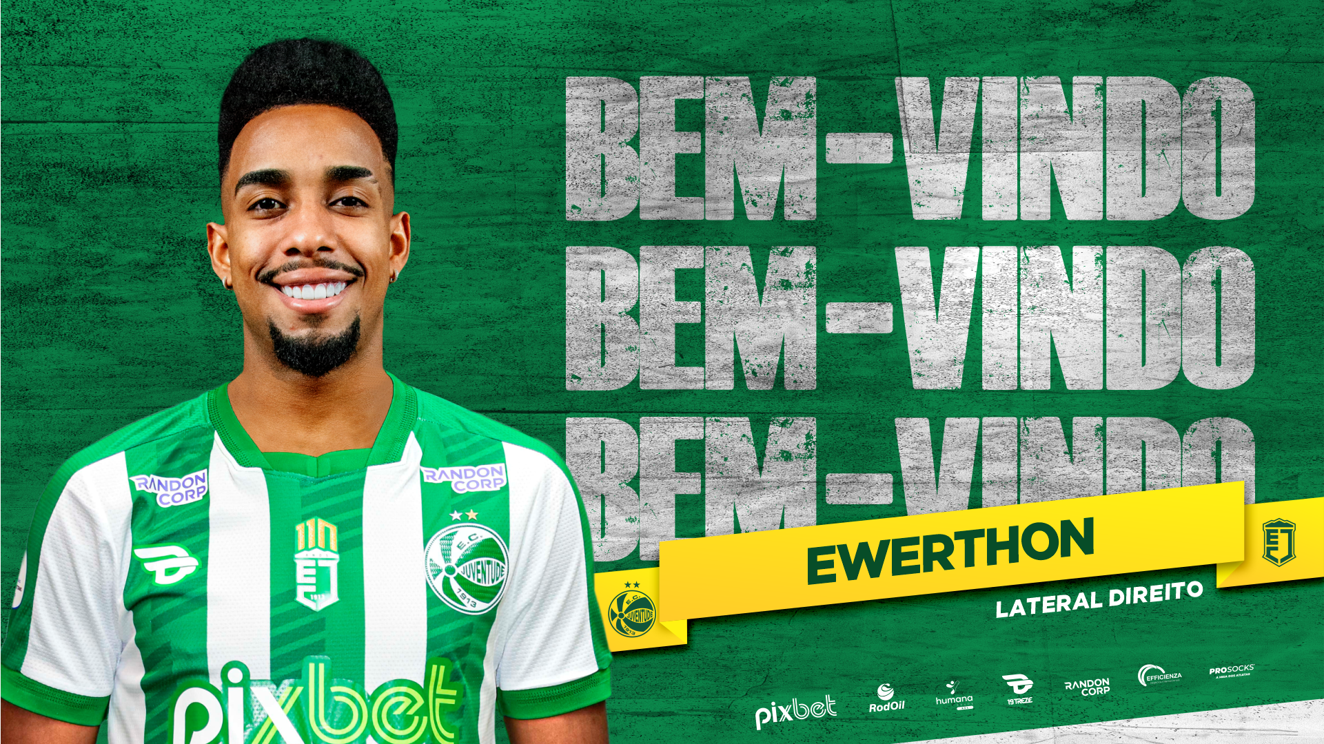 Lateral-direito Ewerthon reforça o Juventude