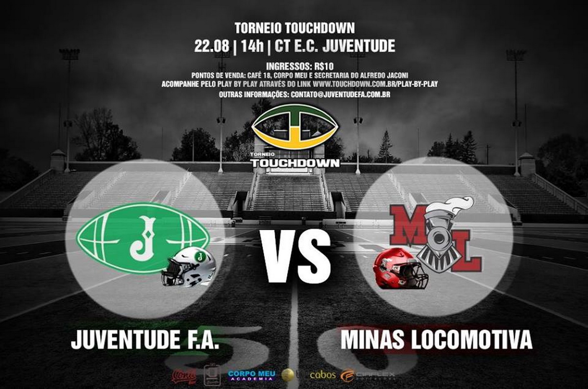 Juventude FA entra em campo no sábado, no CT, pelo Touchdown