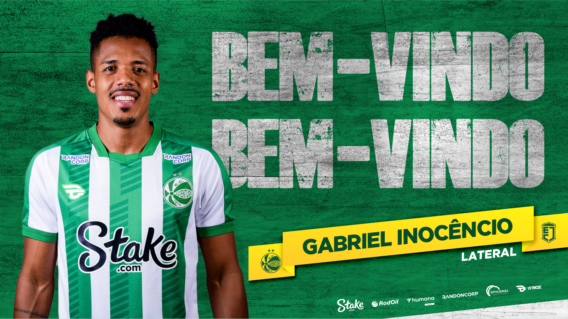 Lateral Gabriel Inocêncio é o novo reforço do Verdão