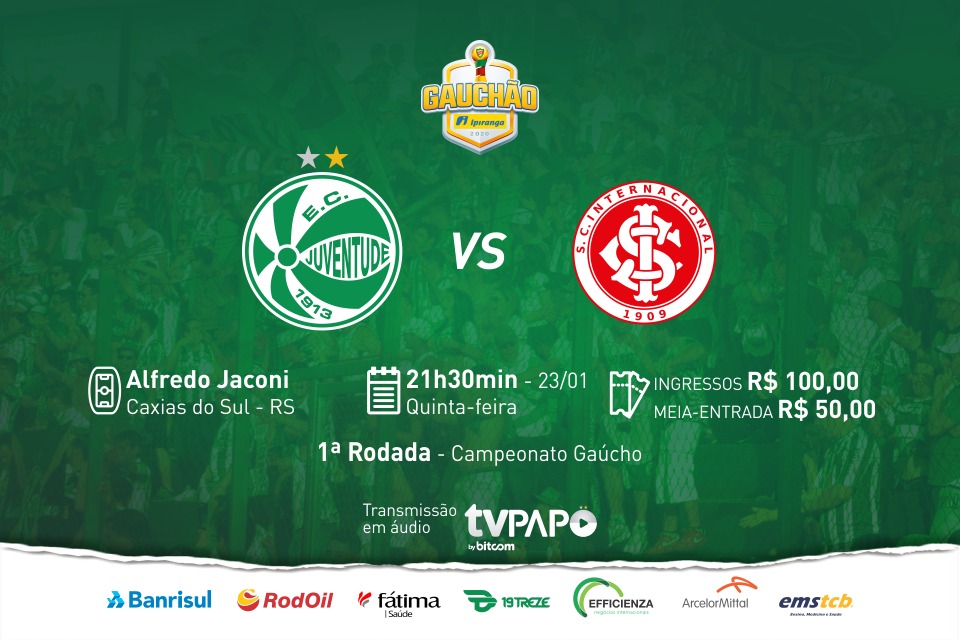 Juventude x Internacional: Serviço de jogo