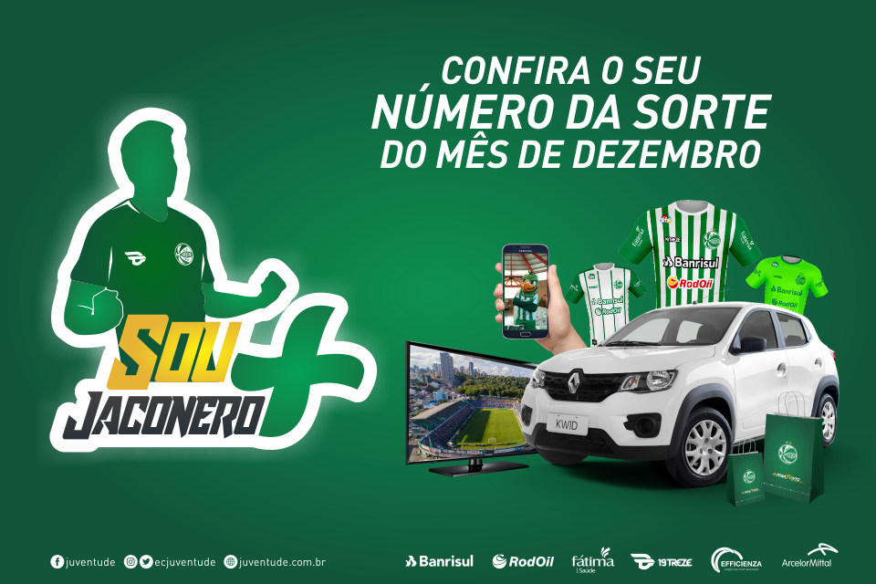 Sócio Jaconero: confira o seu número da sorte para as premiações do mês de dezembro