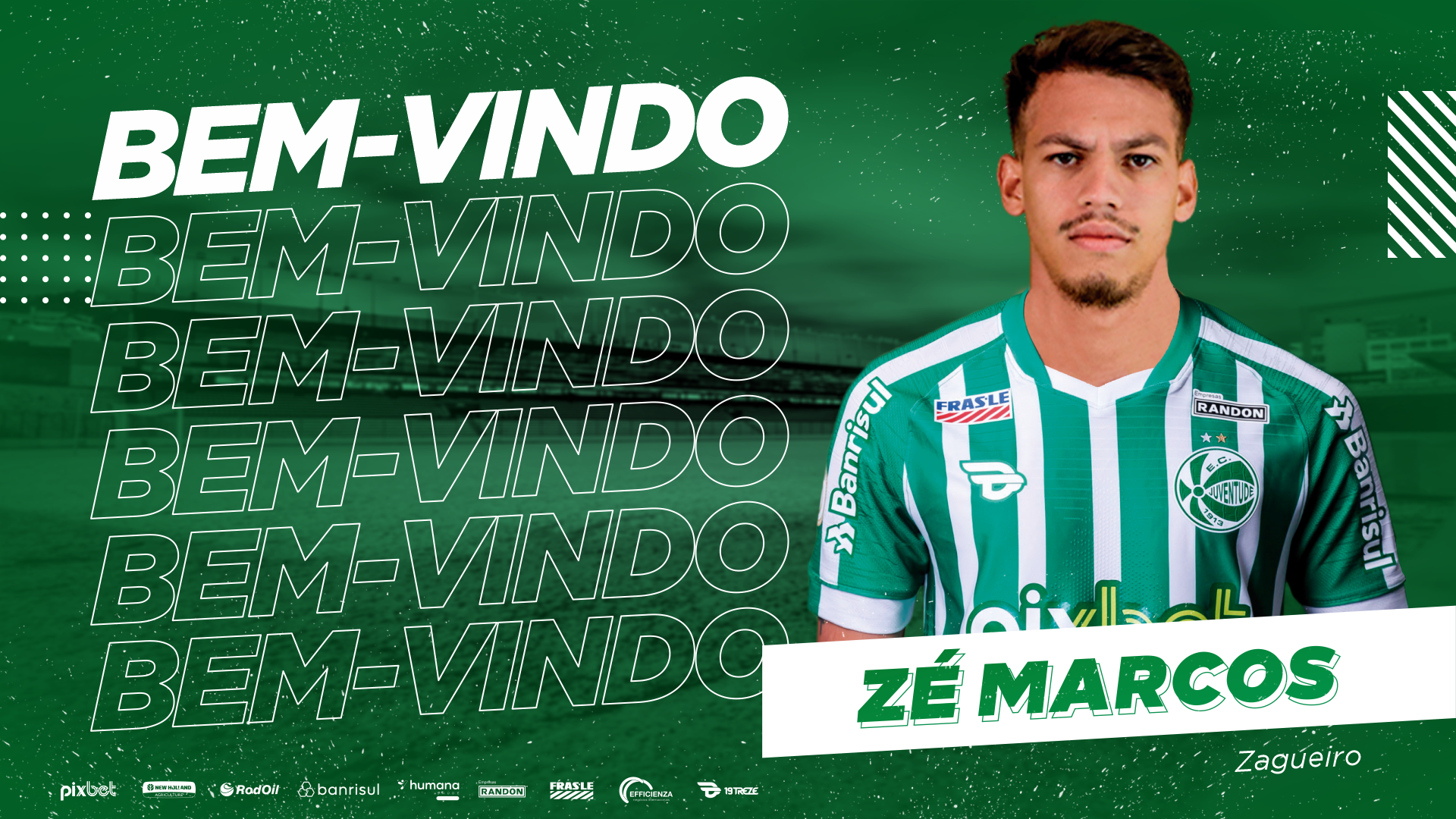 Juventude anuncia a contratação do zagueiro Zé Marcos