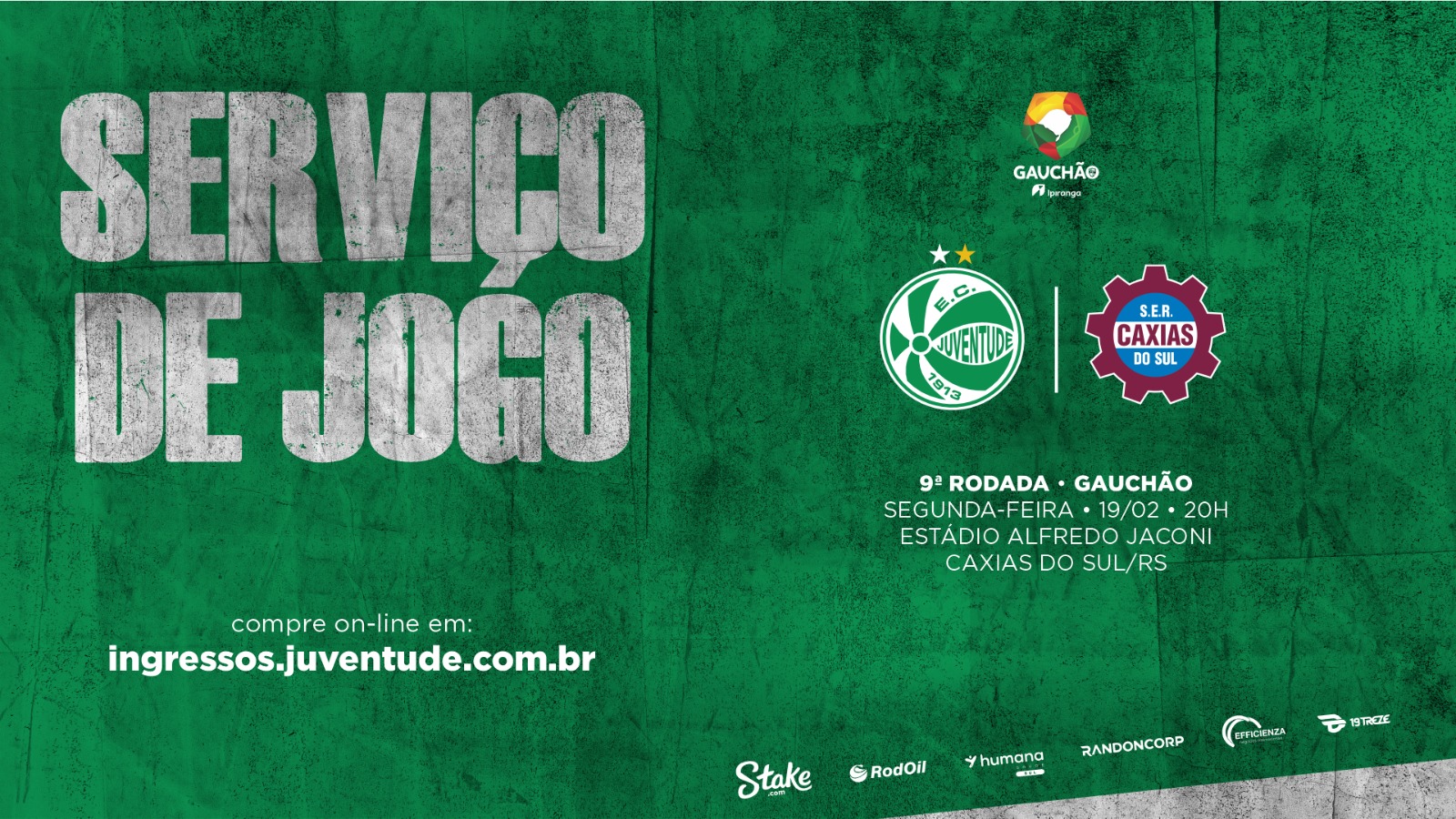 Juventude x Caxias - Serviço de jogo