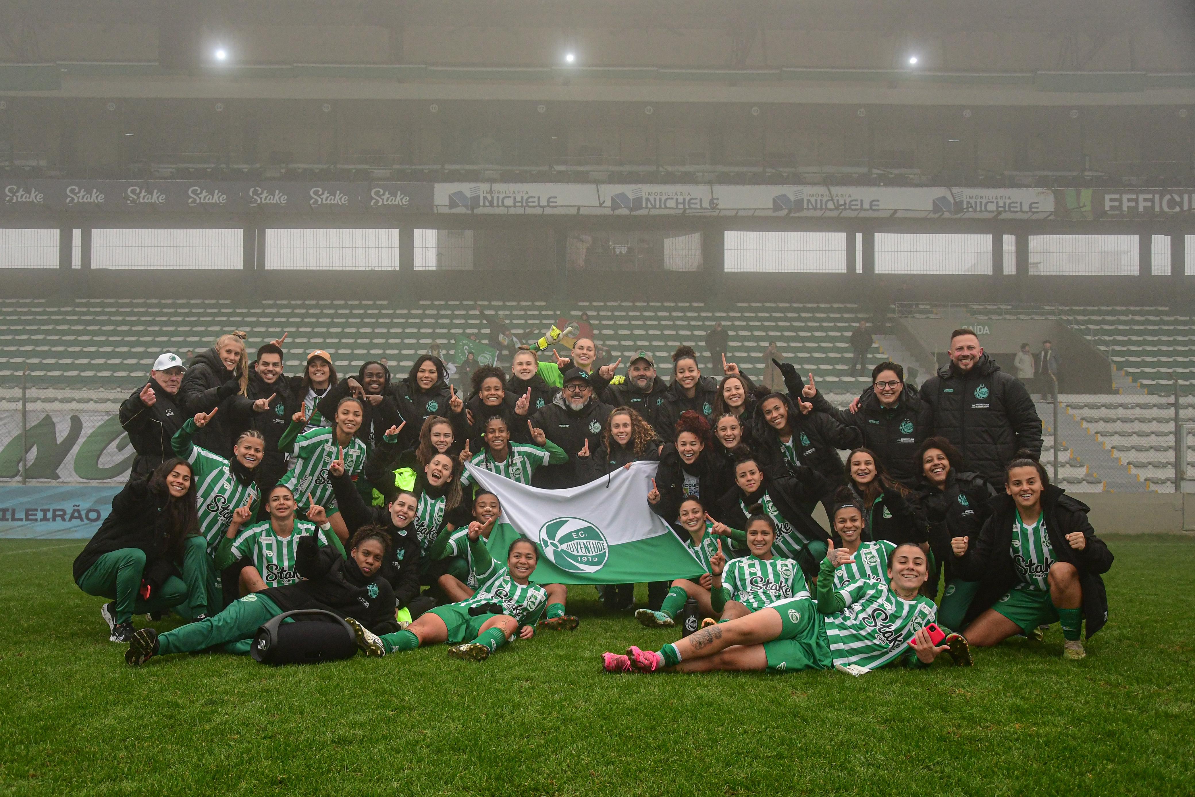 Histórico! Gurias do Juventude garantem vaga na elite do Futebol Brasileiro em 2025