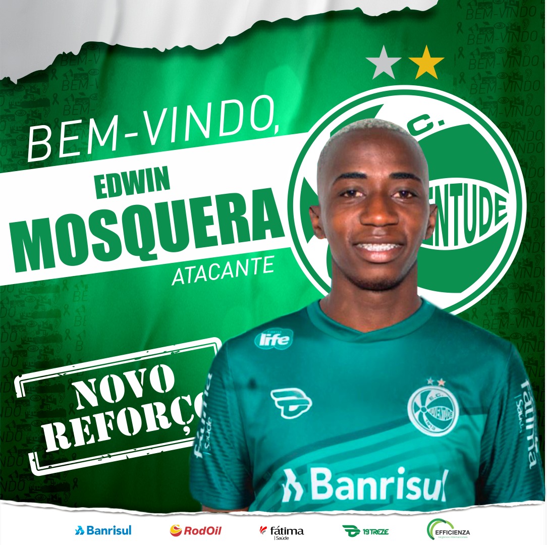 Atacante colombiano Edwin Mosquera é o novo reforço do Juventude