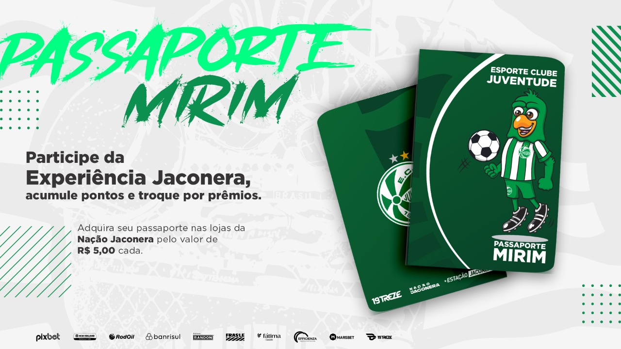 Juventude lança o passaporte Jaconero Mirim