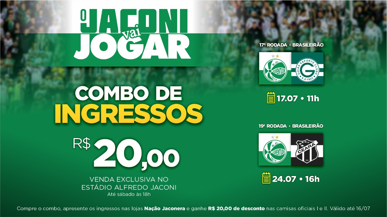 Juventude lança combo promocional para os dois próximos jogos em casa