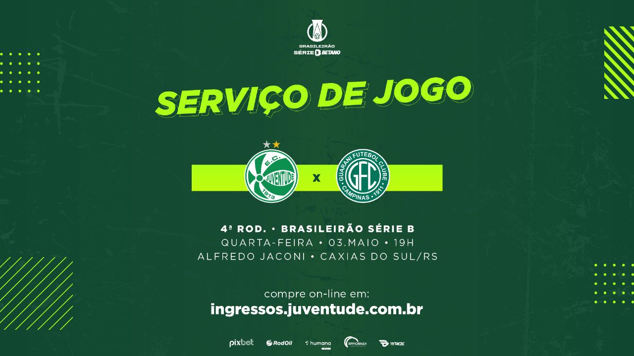 Juventude x Guarani – Serviço de jogo